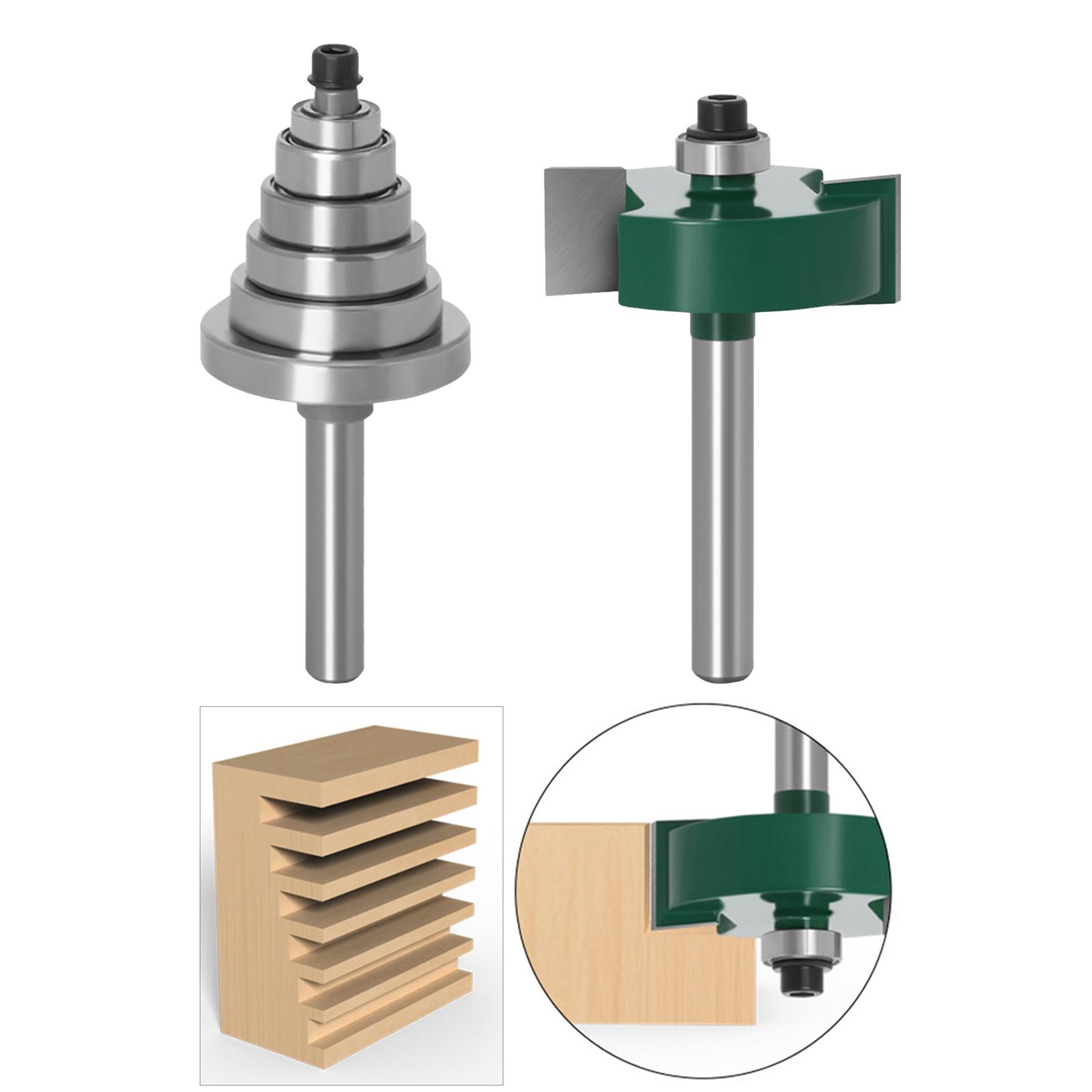 6mm Shank Woodworking Cemented Carbide Rabbet Router Bit Cutter Set