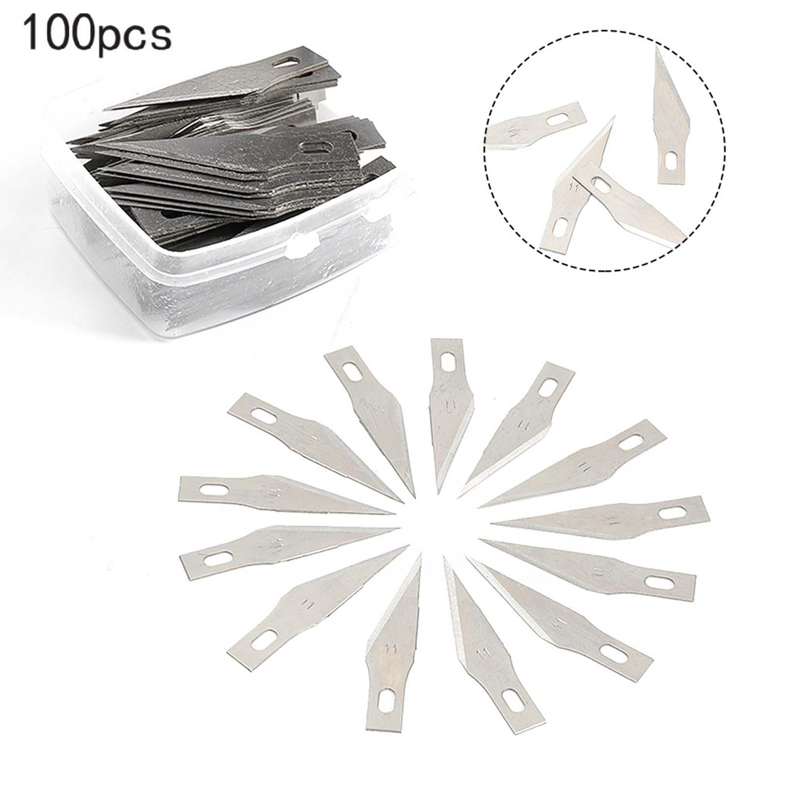 Handmade Engraving Blades Wood Carving Tools for Hobby Toys Repair 100pcs