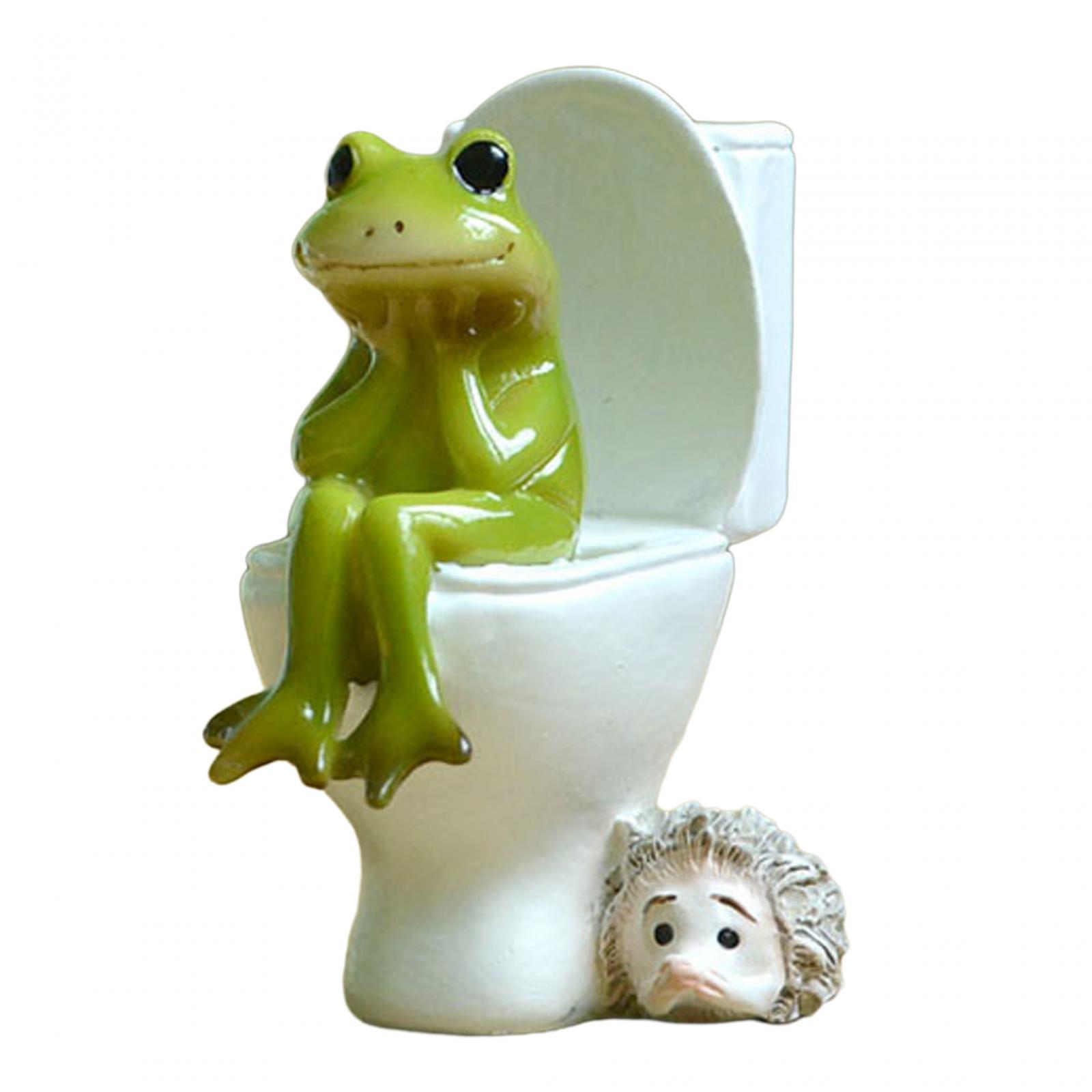 Frog Statue for Garden Outdoors Home for Desktop