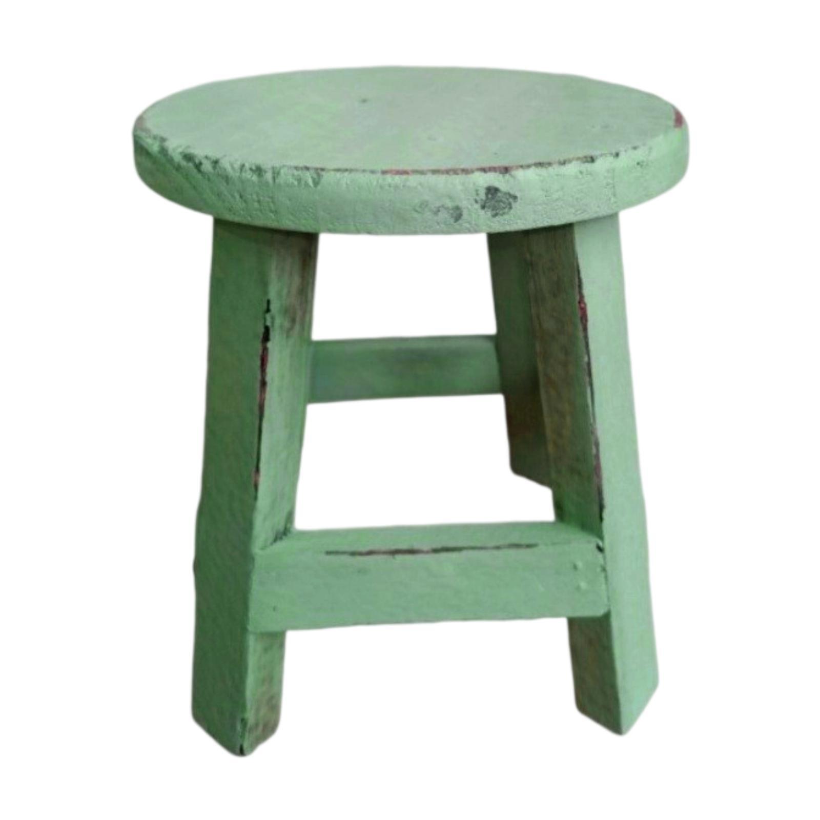 Wooden Stool Plant Stand