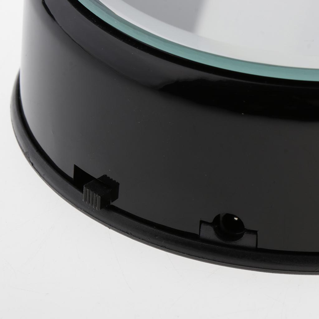 ABS Plastic Electric Rotating Turntable Jewelry Display Stand Holder Black