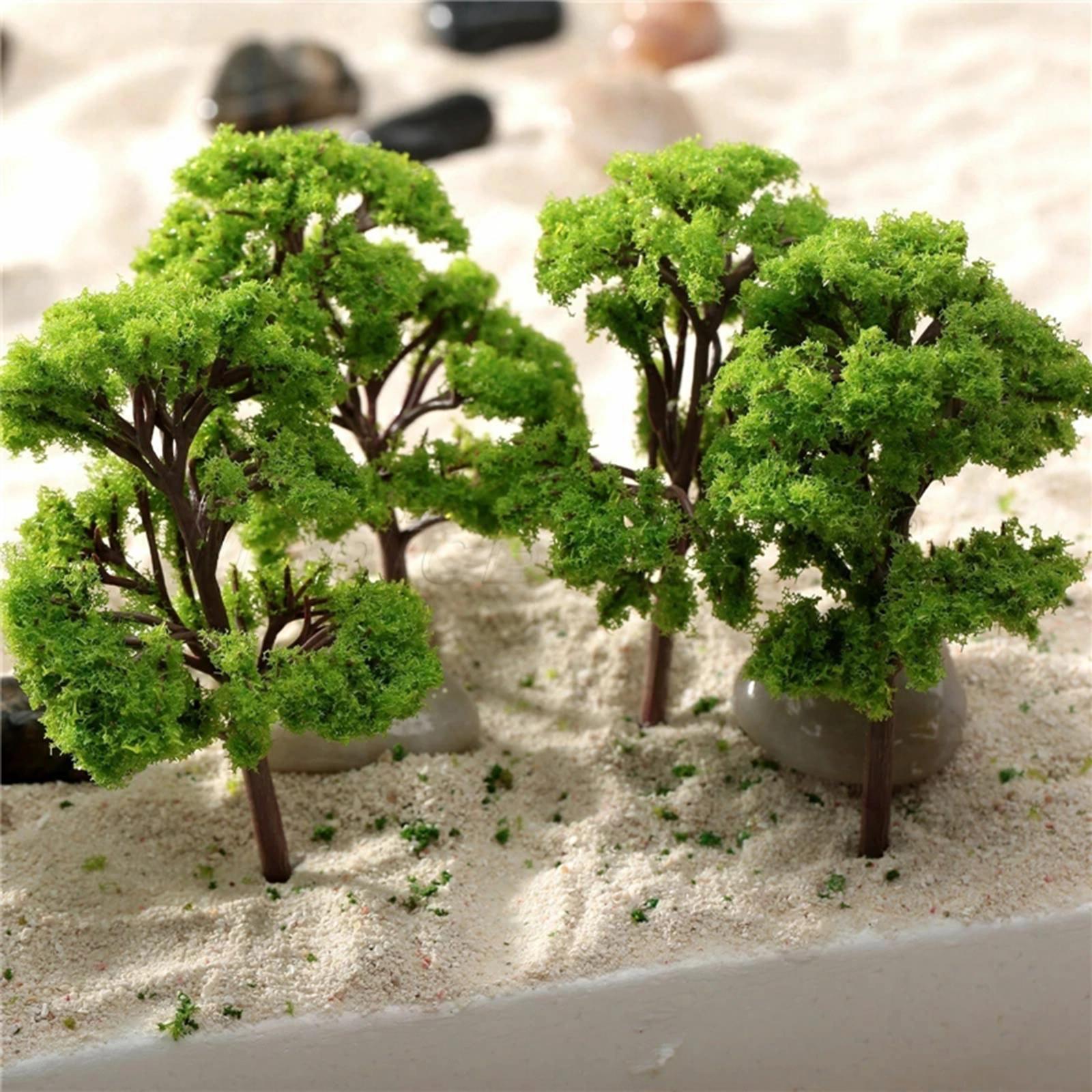 10Pcs DIY Scenery Tree Train Architecture Landscape Model Tree Layout 11.5cm