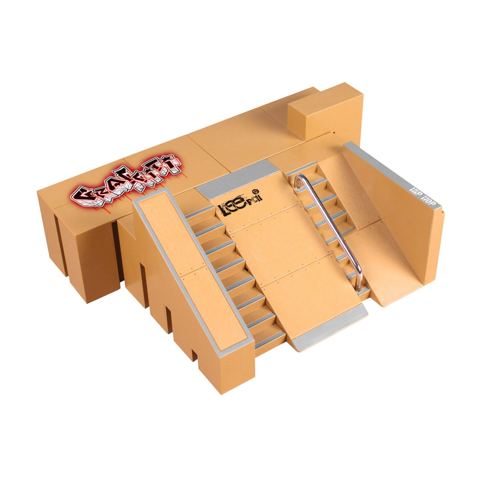 Mini Finger Skating Board Venue Ramp Tracks Toys Park For Children