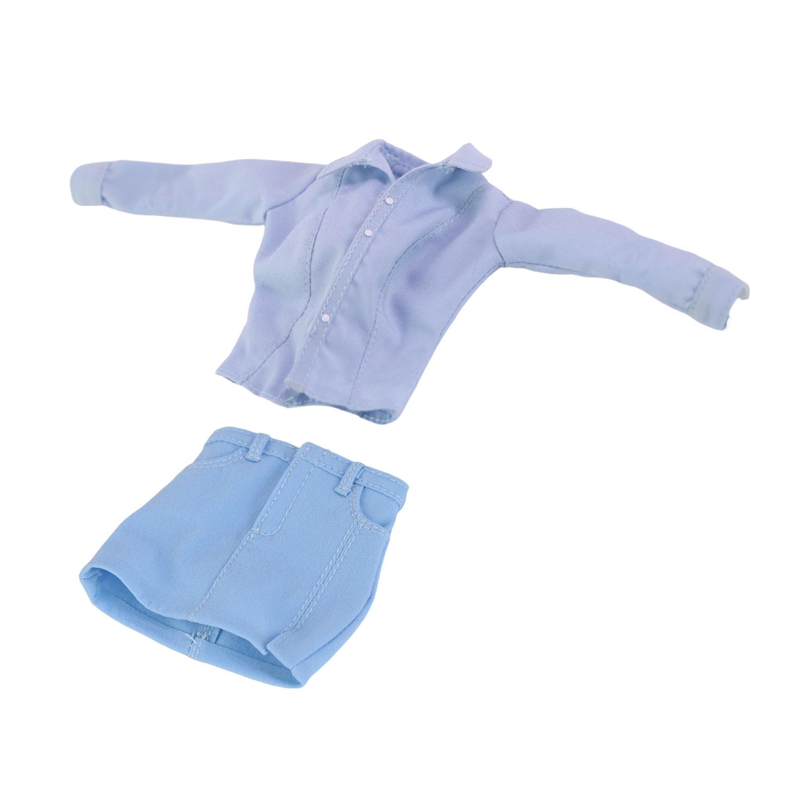 1/6 Scale Female Soldier Clothes for 12" Soldiers Figures Blue