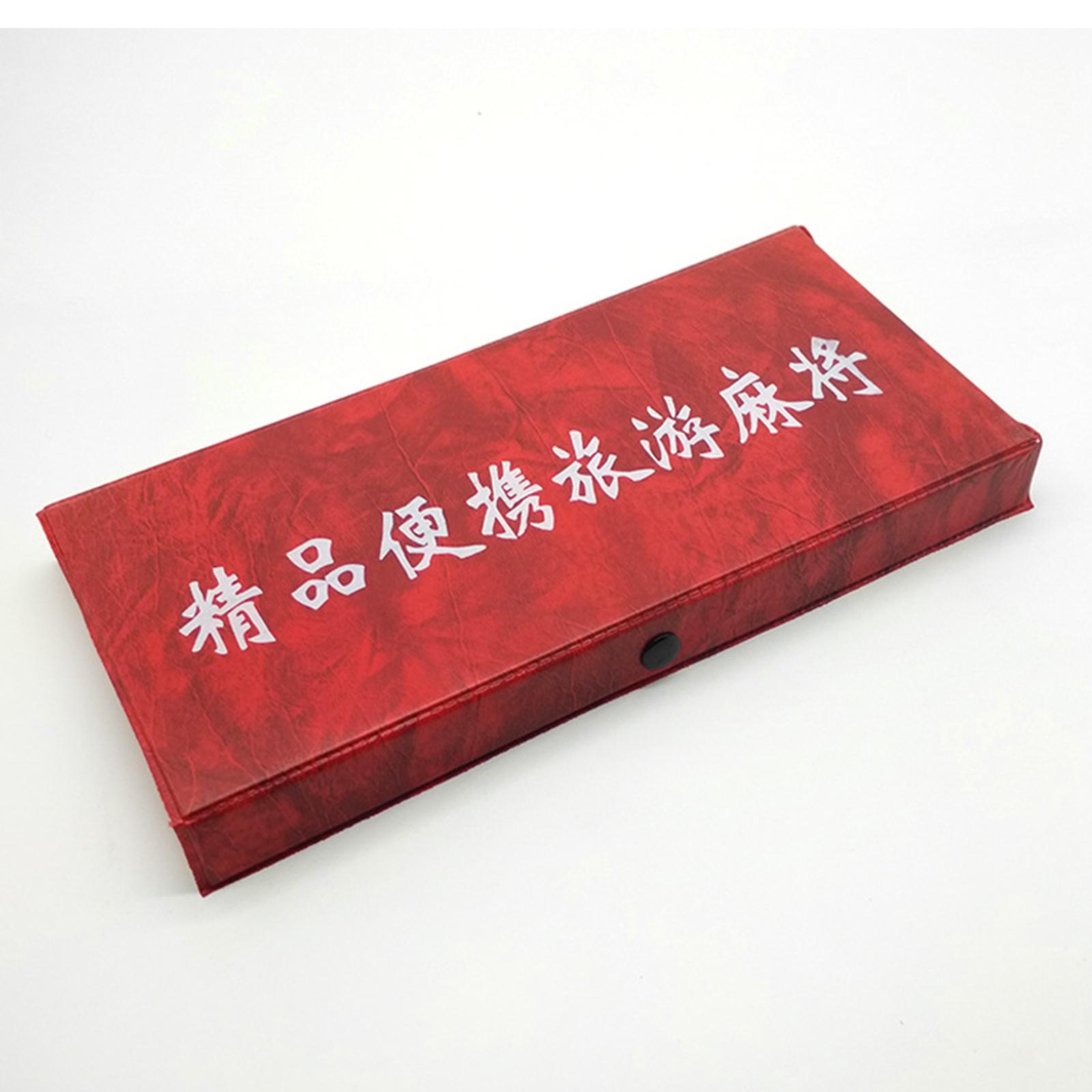 Travel Mini Mahjong Set Chinese Mahjong Set Single Mahjong 2x1.4x1cm Durable