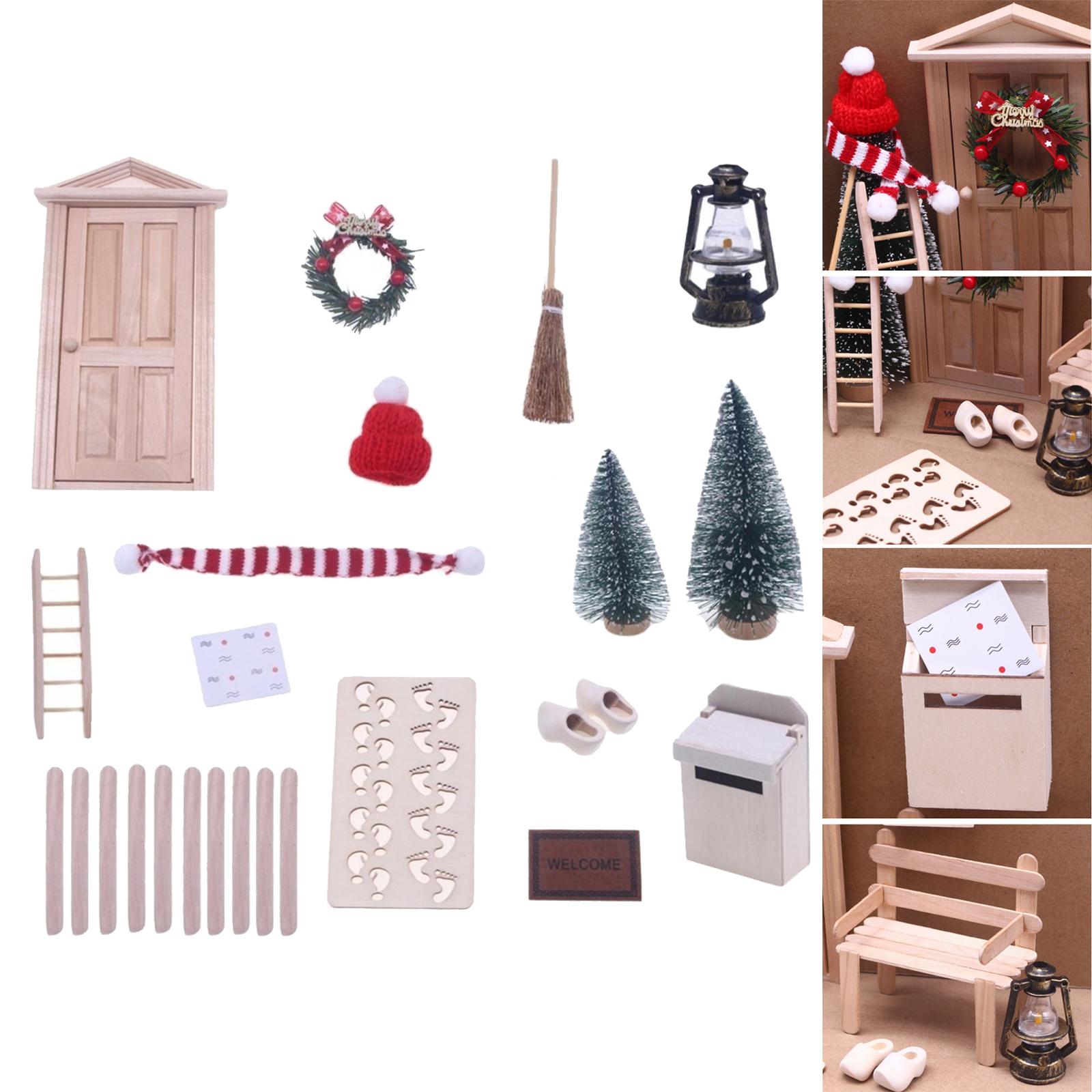 1/12 Christmas Miniature Ornament DIY Micro Landscape Ornament for Christmas