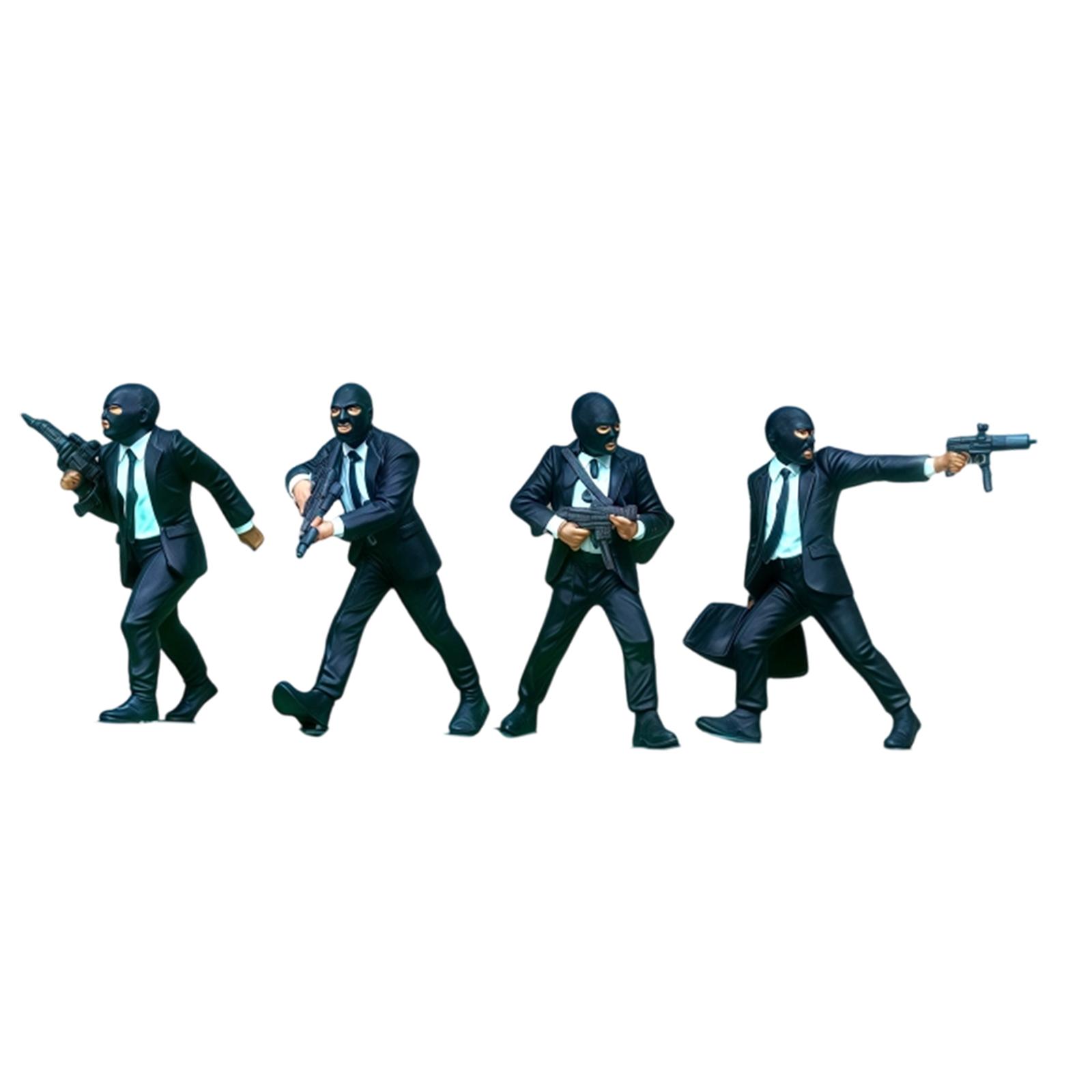 1:64 Scale Suit Robber Figures