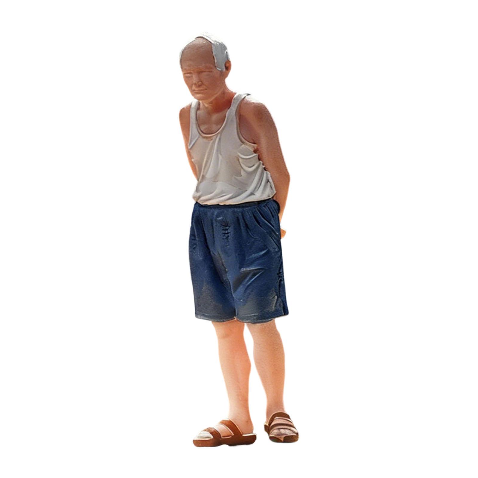 Old Man Miniature Figure