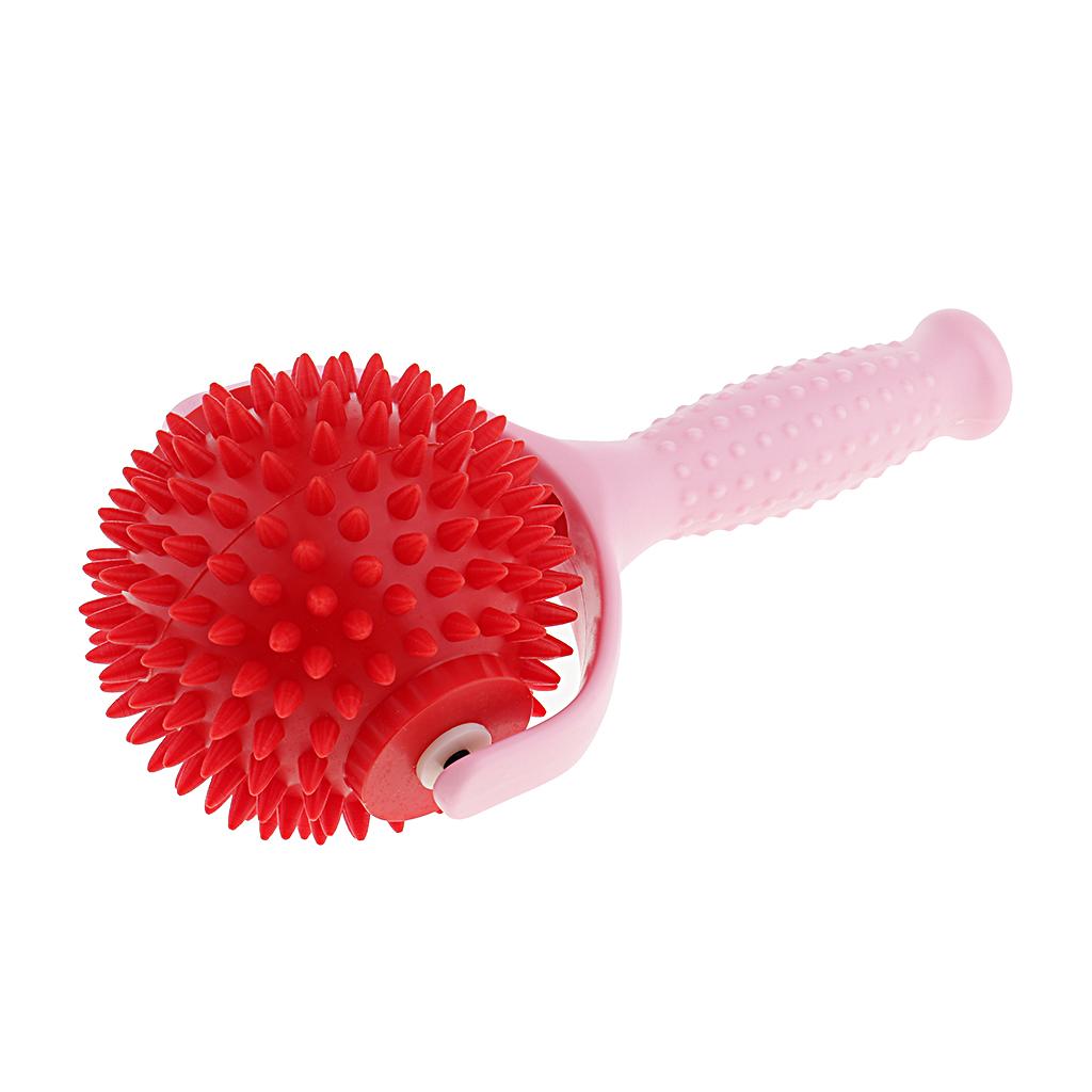 Massage-Roller mit Griff Triggerpunkt Roller MAkupunktur Ball Blau Rot