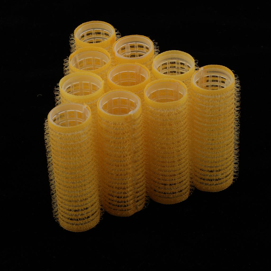 20Pcs Self Grip Hair Rollers Curling Curls Waves Cling Stick Styling Tool