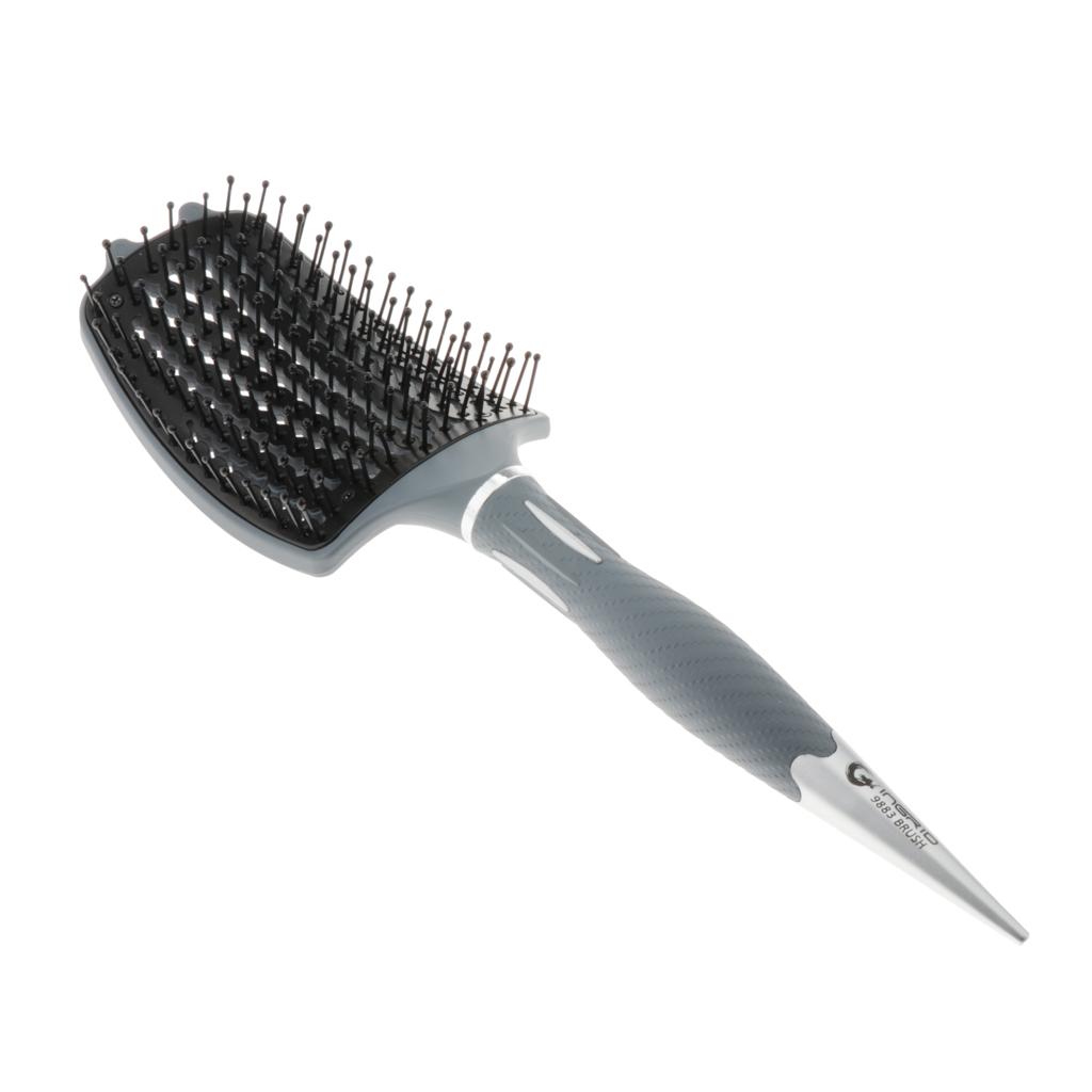 Vented Curved Cushioned Paddle Brush for Detangling Blow Drying Massage 03