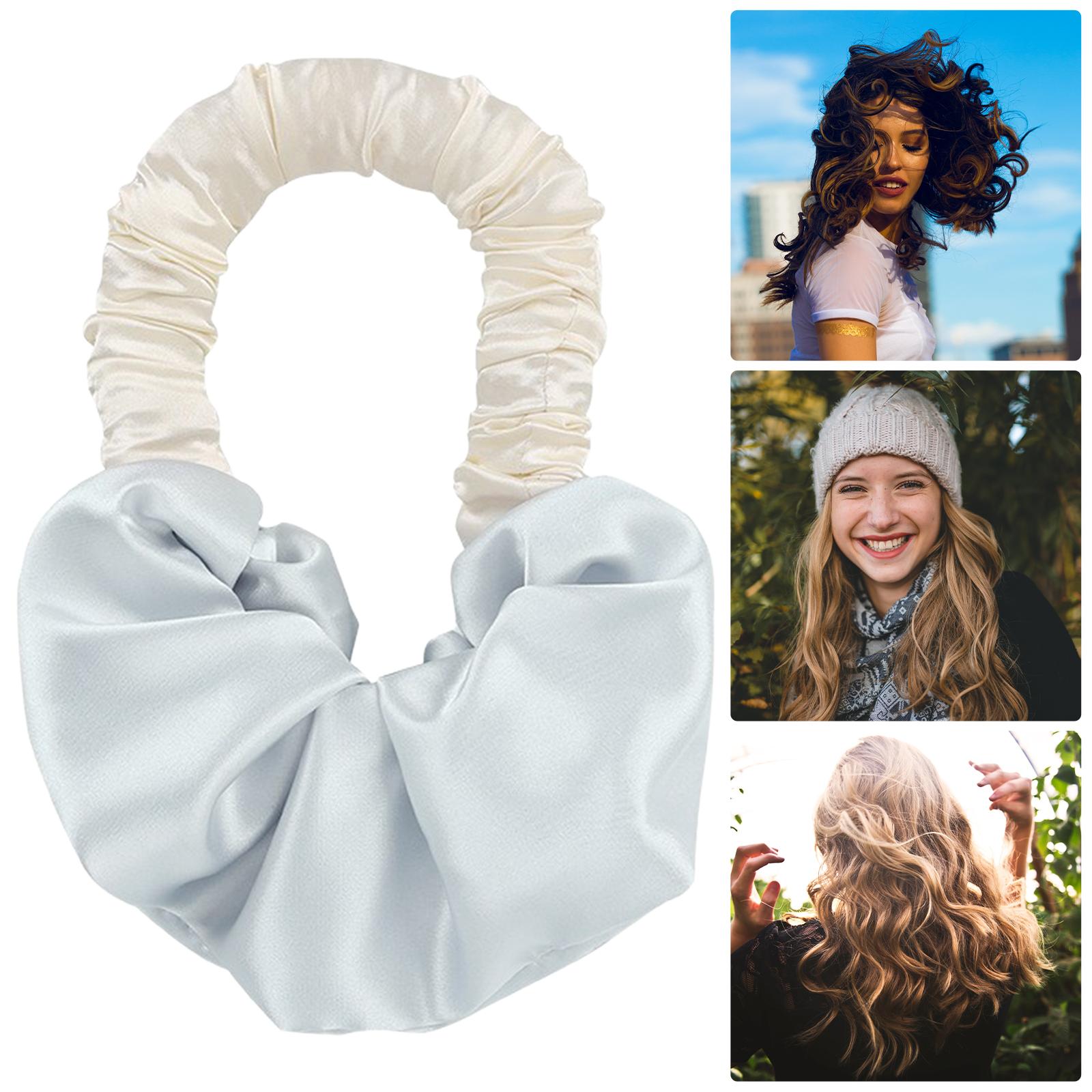 Flexible Heatless Curling Headband Sleep Overnight DIY Wave Tool Blue