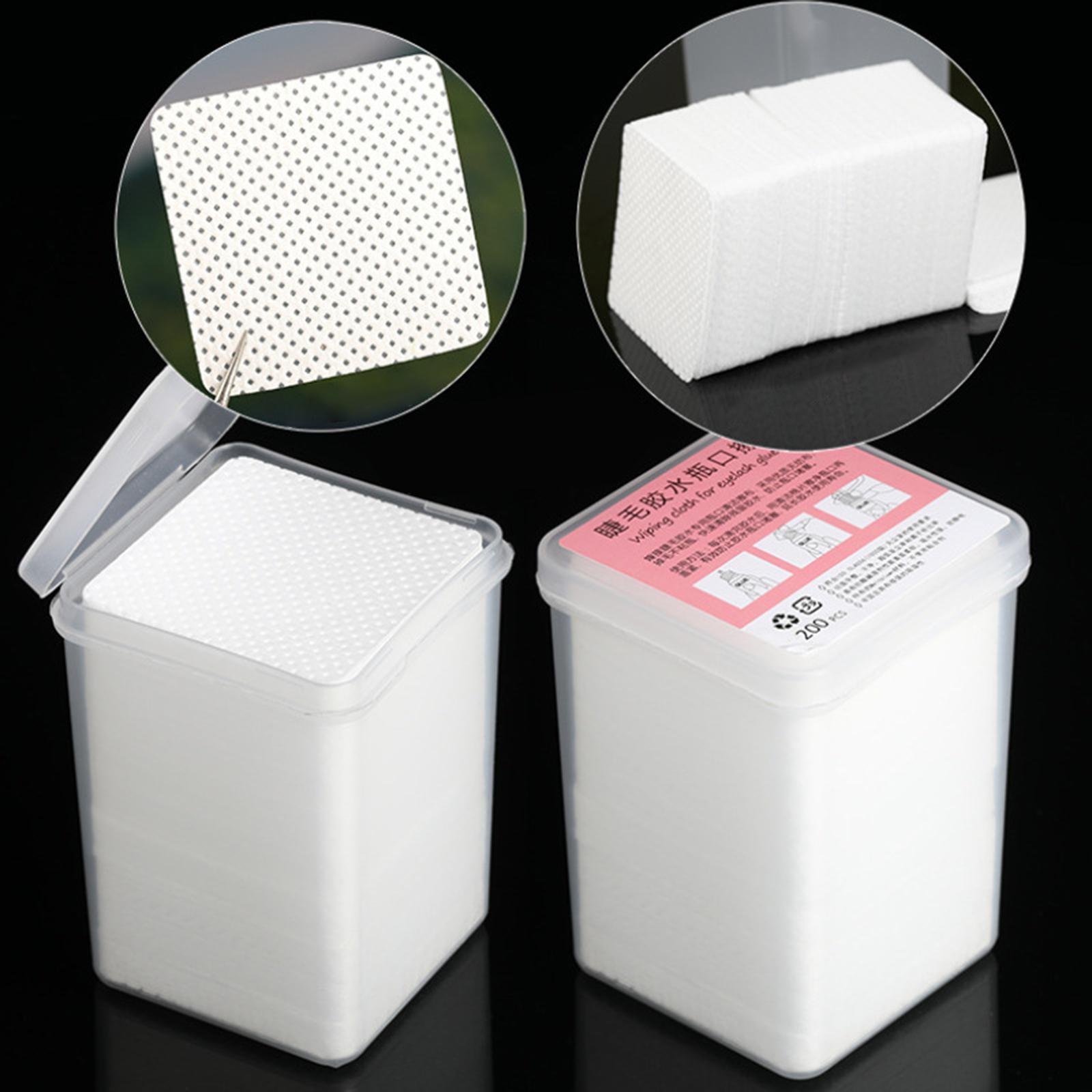 2x200Pcs Lash Extensions Glue Wipes for Eyelash Extension Eyelash Glue Cleaner