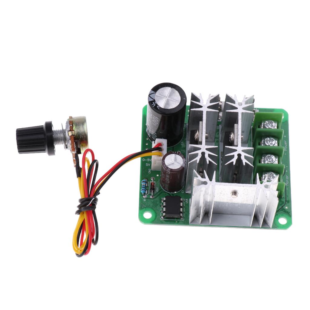 6V-90V 15A DC Motor Pump Speed Controller Adjustable Control Switcher