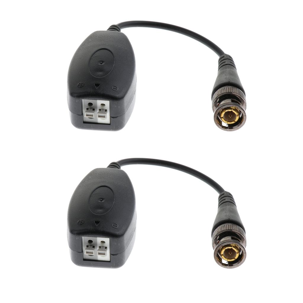 2Pieces HD-CVI/TVI Video BNC Video Power Baluns Transceiver