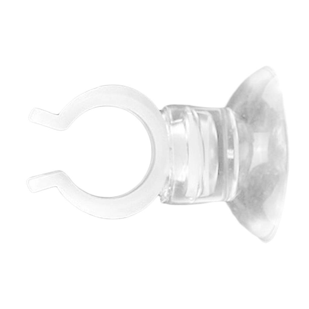 10 x transparent Saugnäpfe mit Haken für Fenster