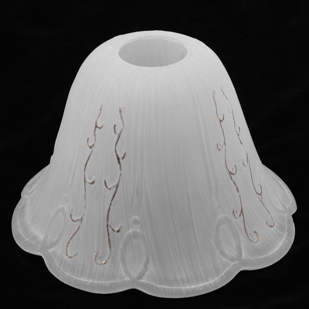 Frosted Glass Flower Petal Replacement Shades for Home Bedroom Living