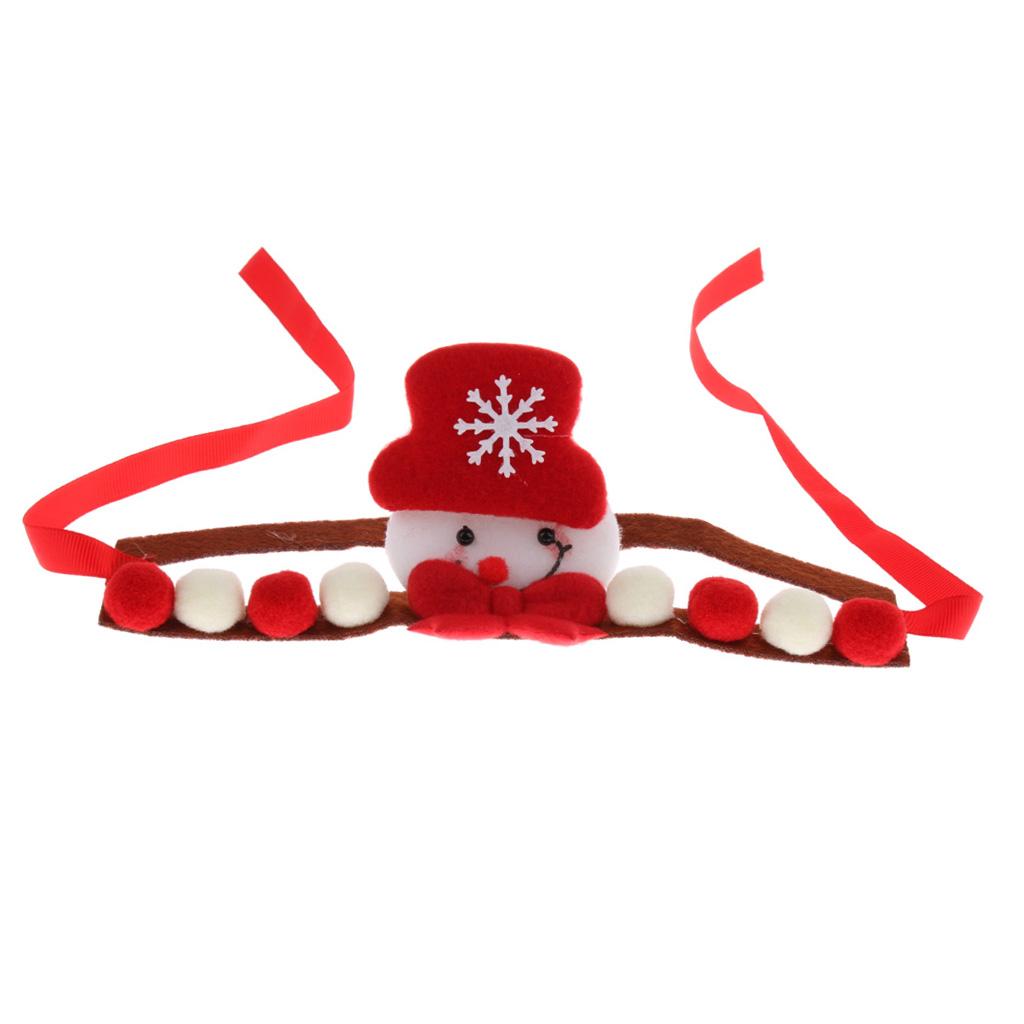 Pet Dog Cat Headband Puppy Headdress Headwear Christmas Supplies Snowman