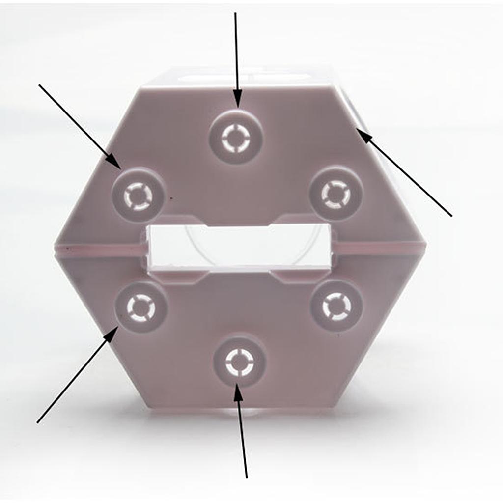 Mini Fish Tank Landscape Clear Ornament Aquarium Square Red