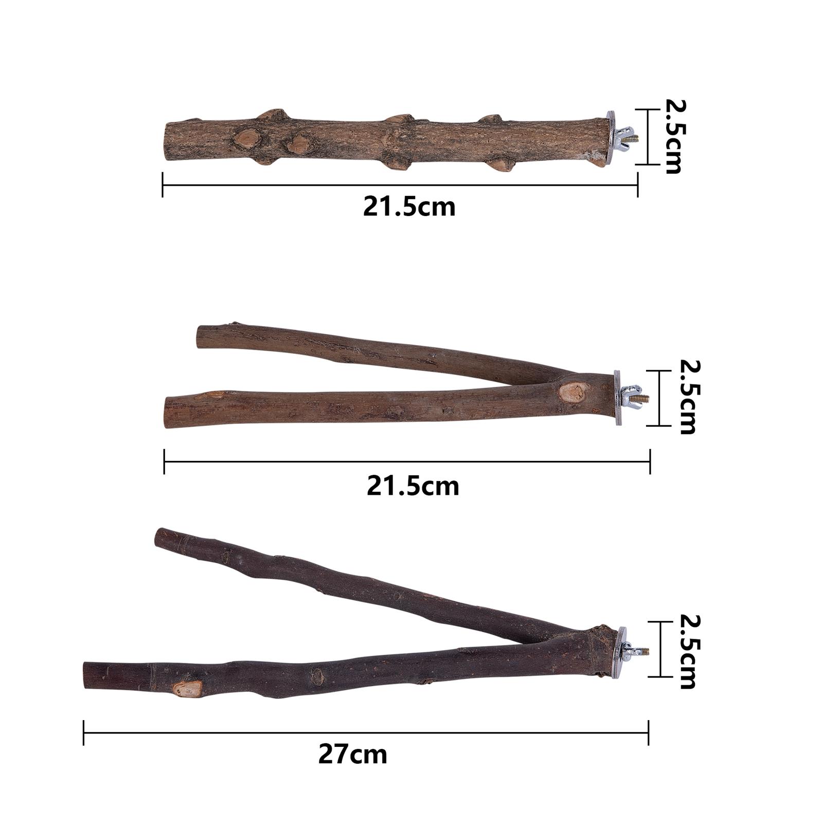 5Pcs Bird Perches Bird Grinding Claws Bird Branches for Cockatiels Parakeets