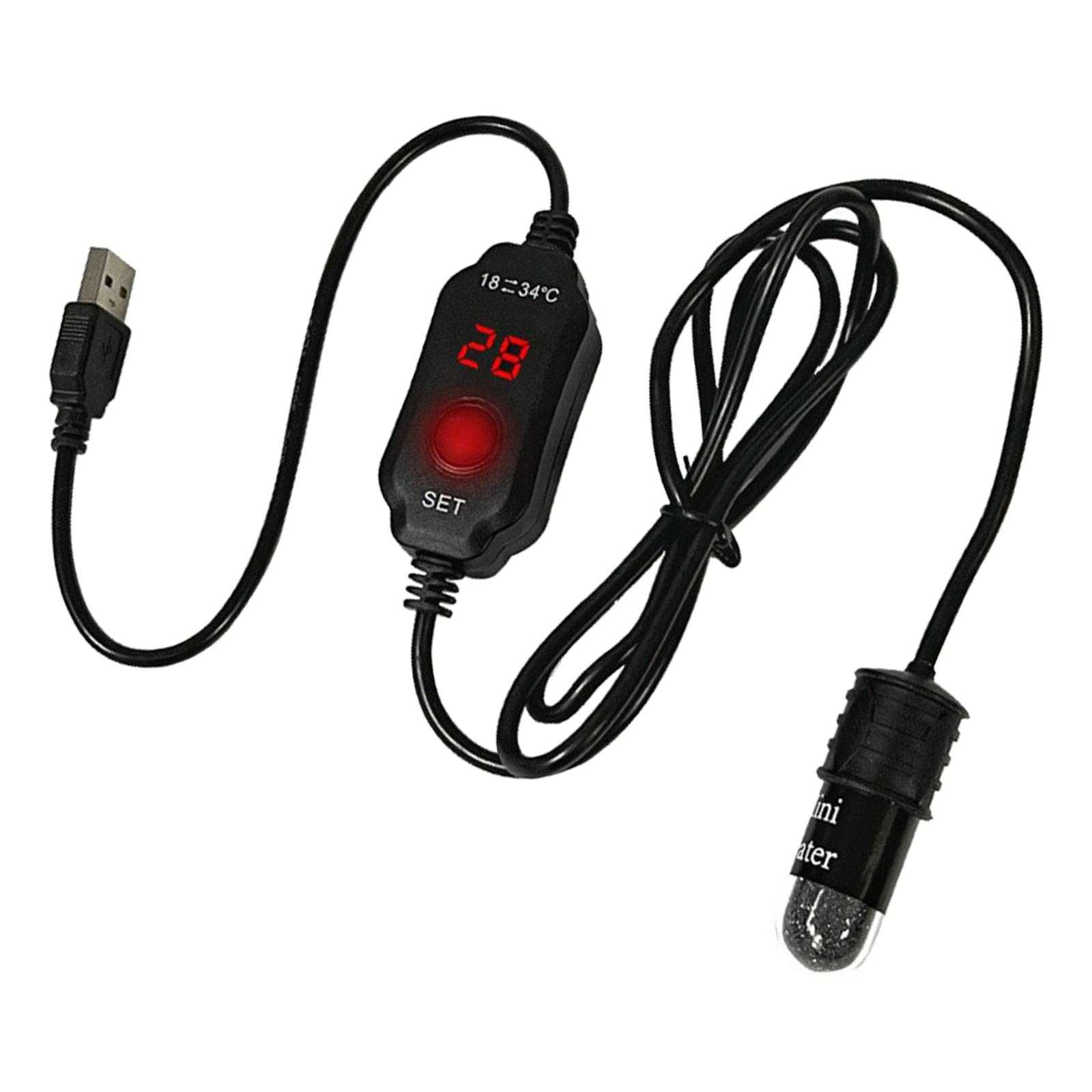 Small Aquarium Heater 10W Intelligent Thermostat Digital Display Adjustable