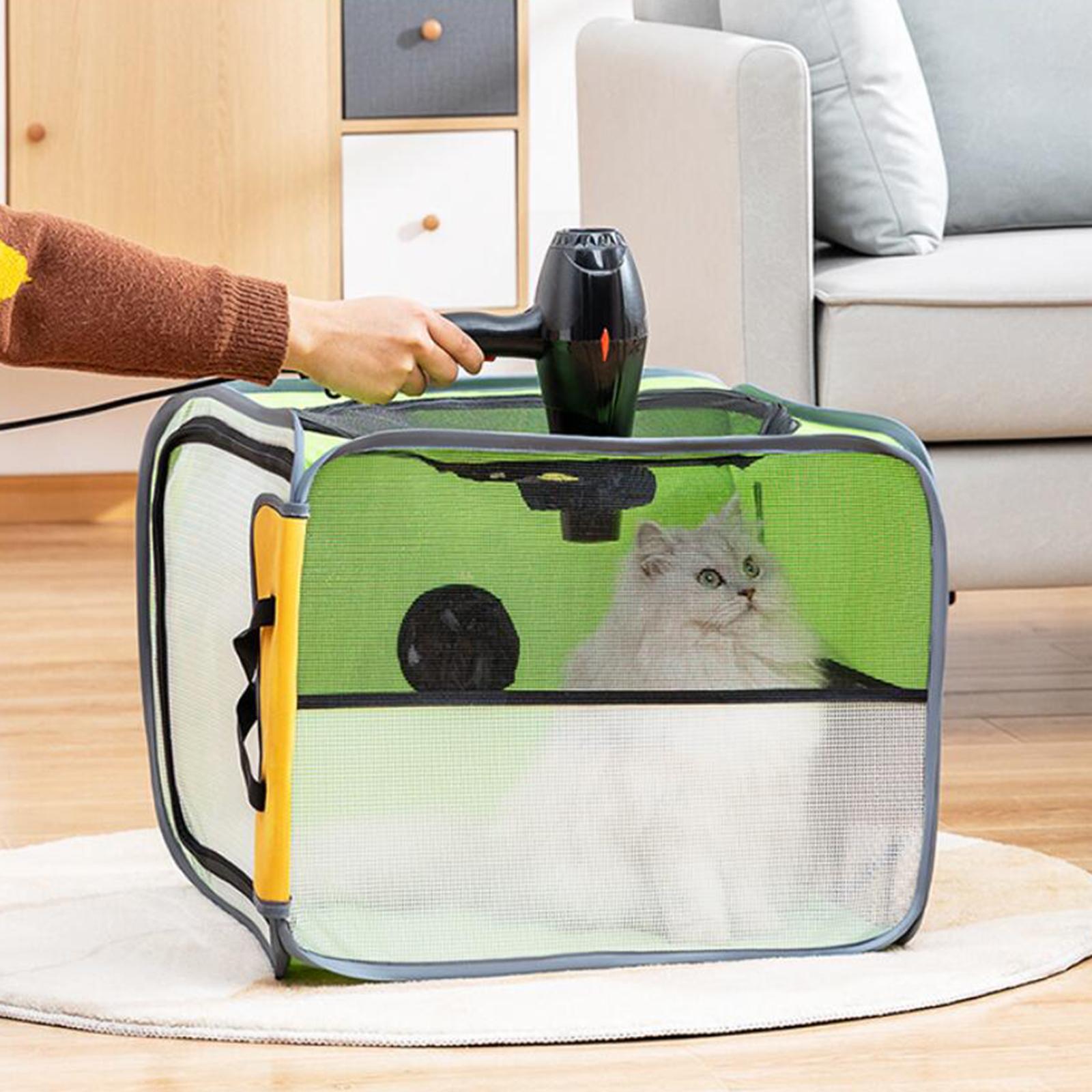 Pet Drying Box Grooming Washing Shower Kitty Room Cats Dogs Dryer Cage
