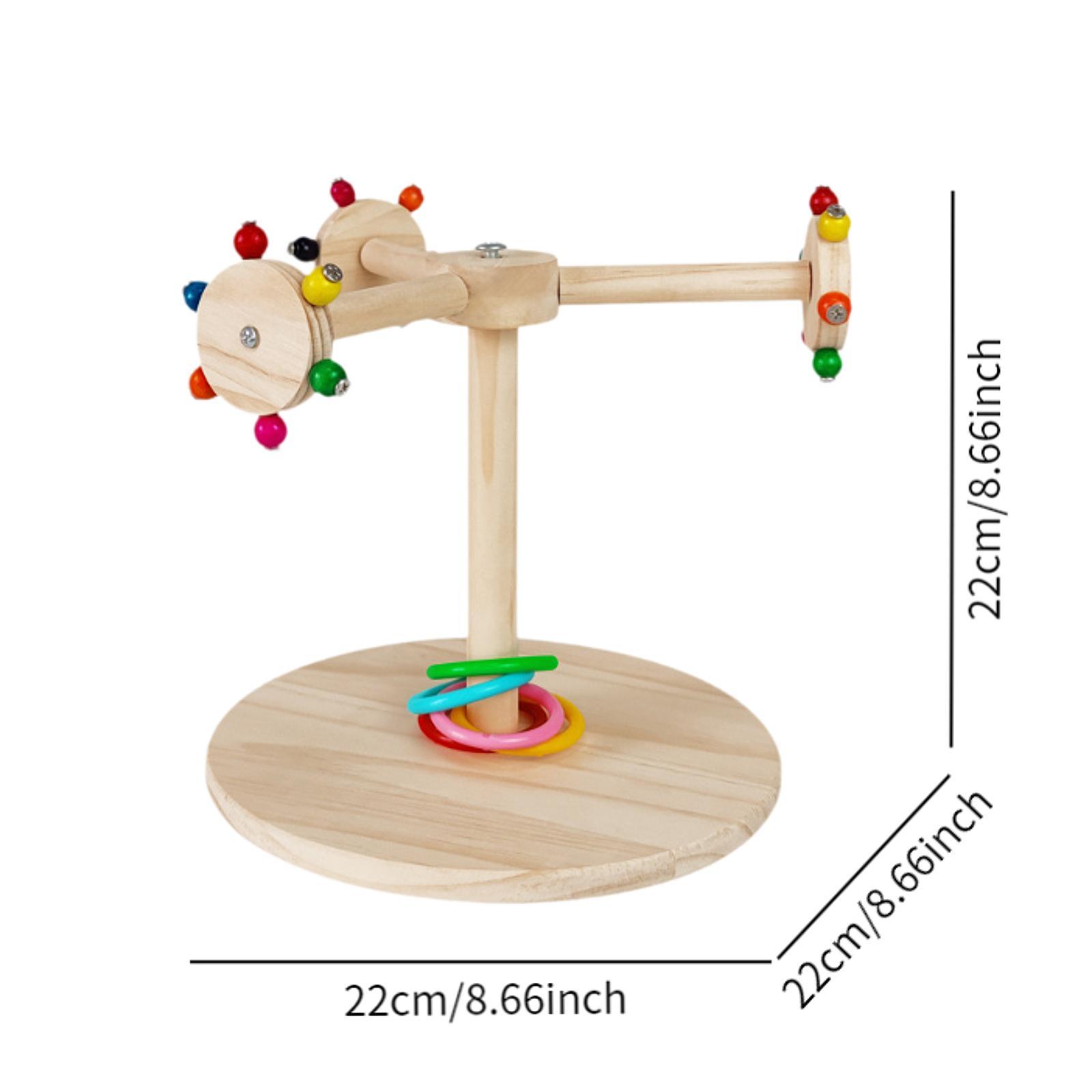 Wooden Parrots Stand Sturdy Parrots Perches for Parakeets Conures Cockatiels