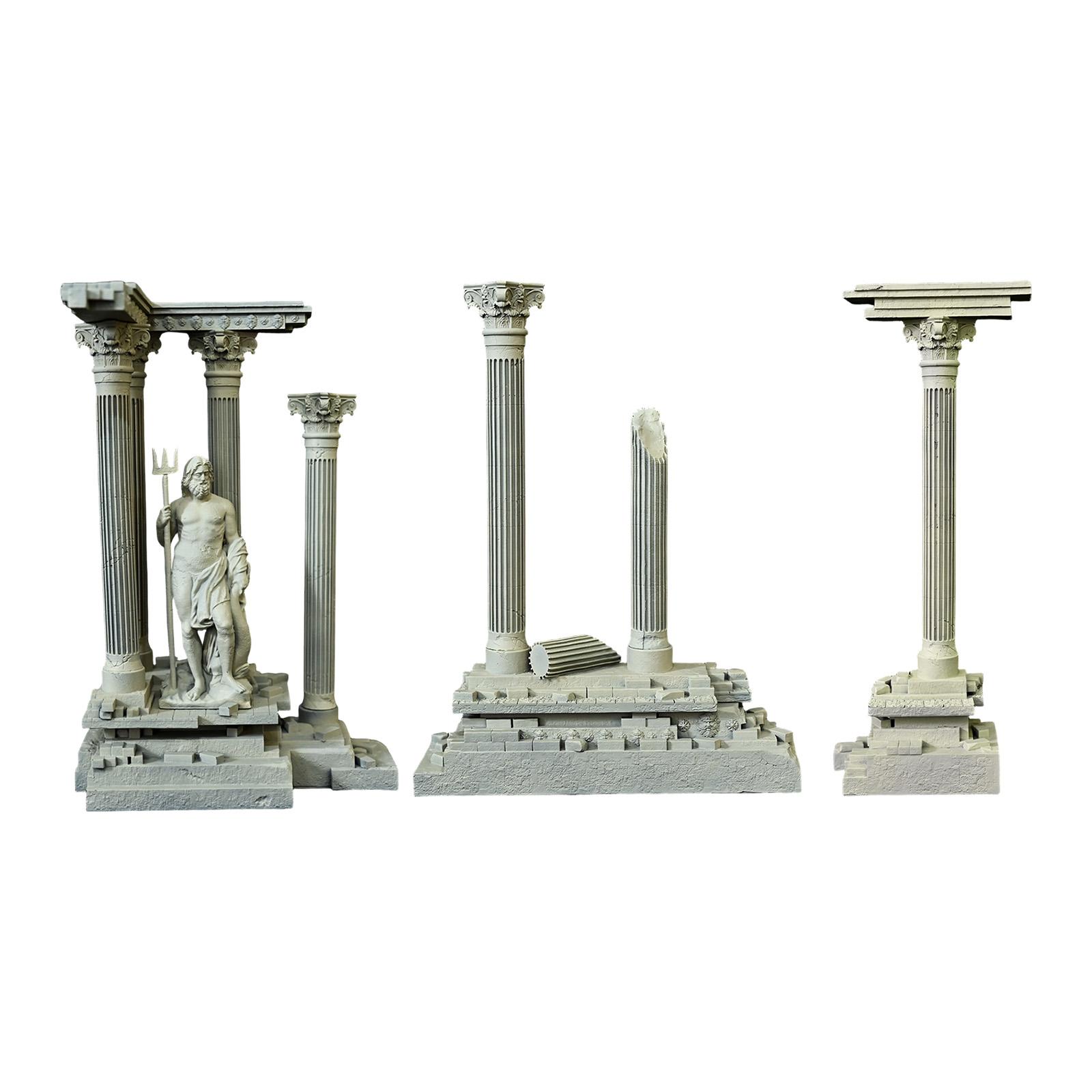 Roman Column Aquarium Ornament