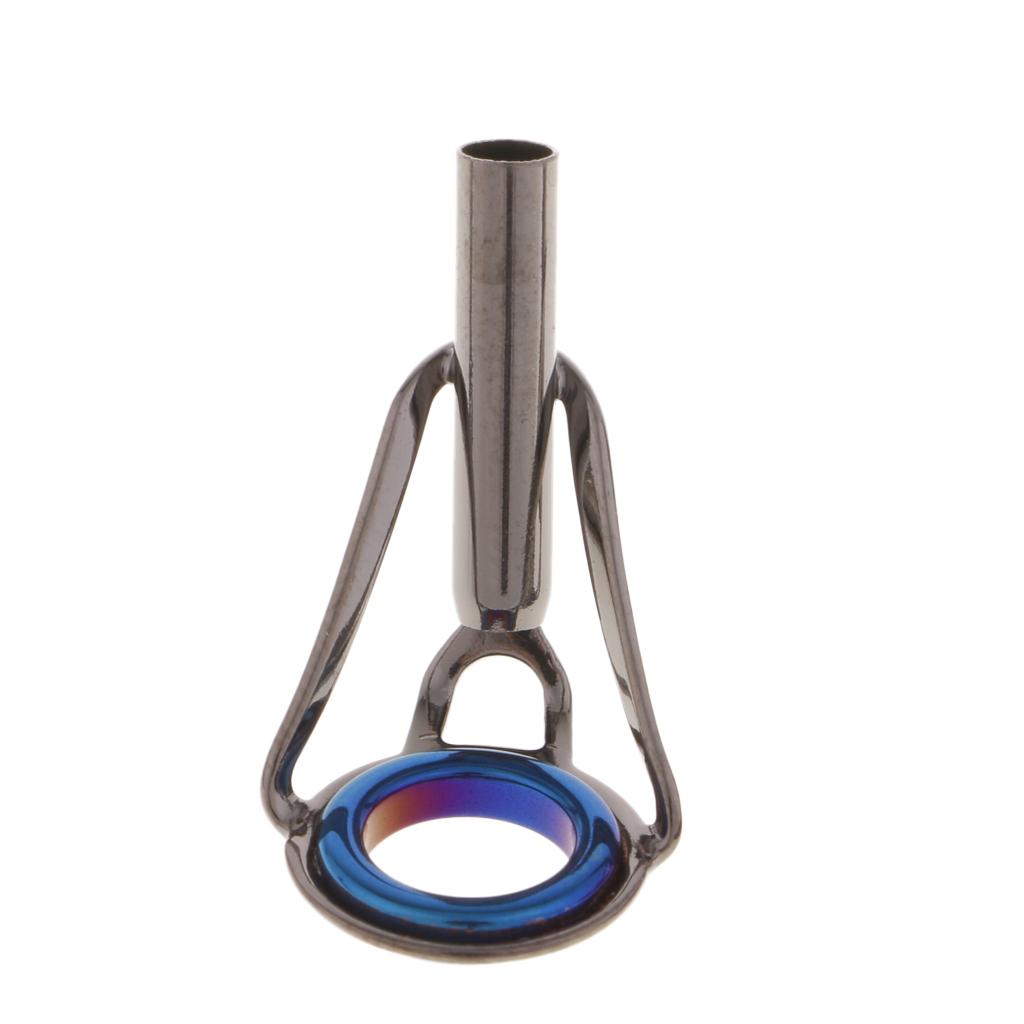 5pcs Fishing Rod Tip Rings Stainless Steel Rod Replacement Guides