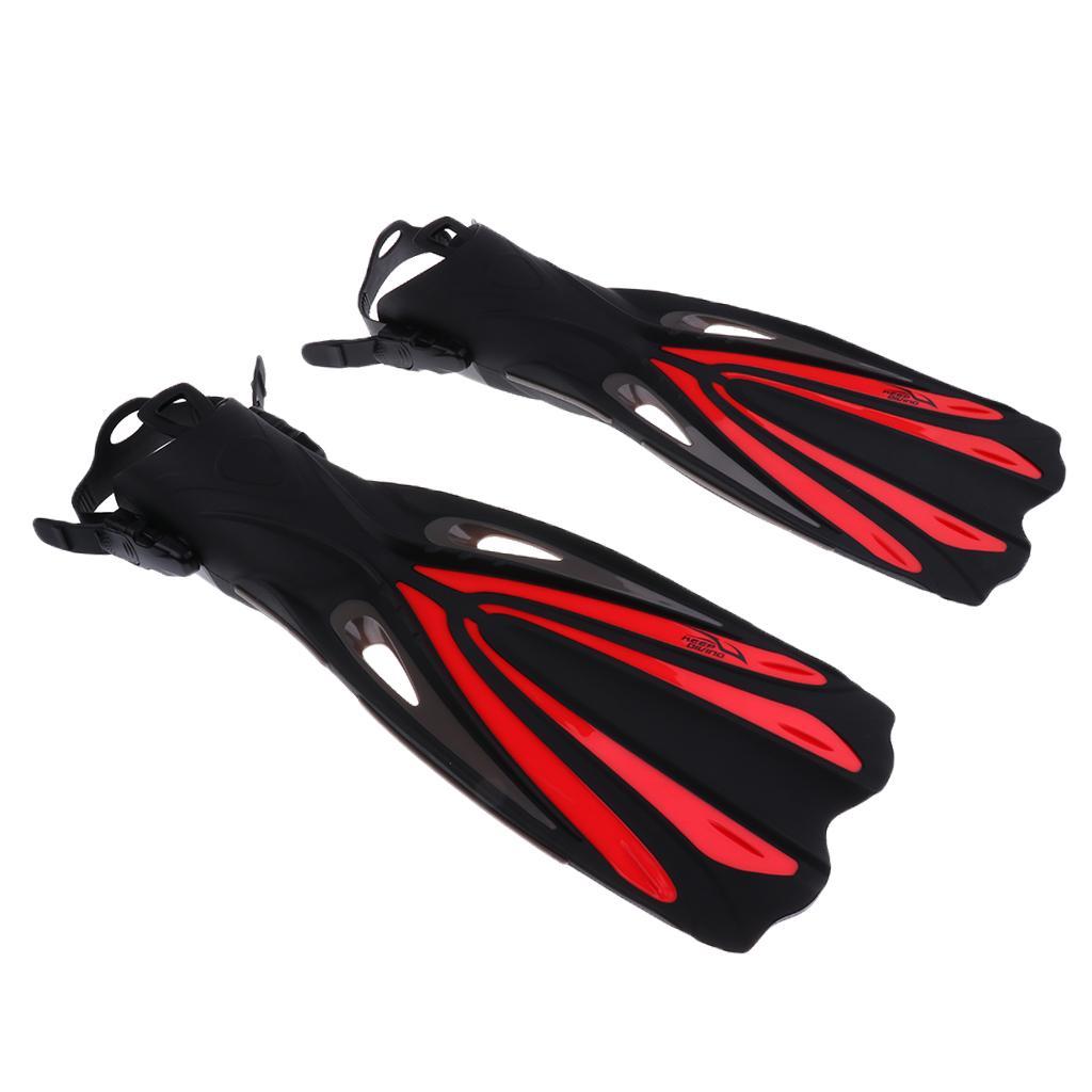 Adult Long Snorkeling Swimming Scuba Diving Flippers with Adjustable ...