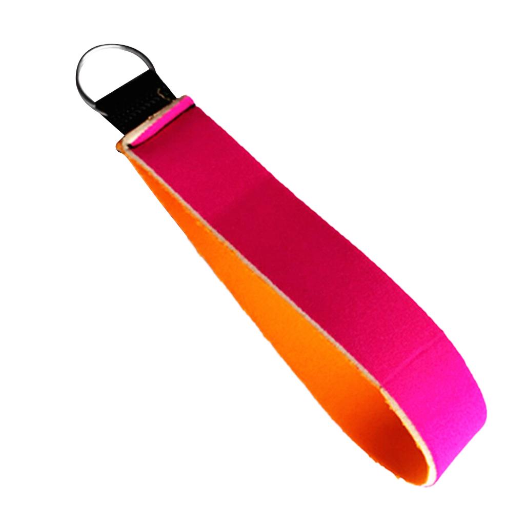 Soft Neoprene Wristlet Keychain Holder Wrist Hand Strap Band with Split