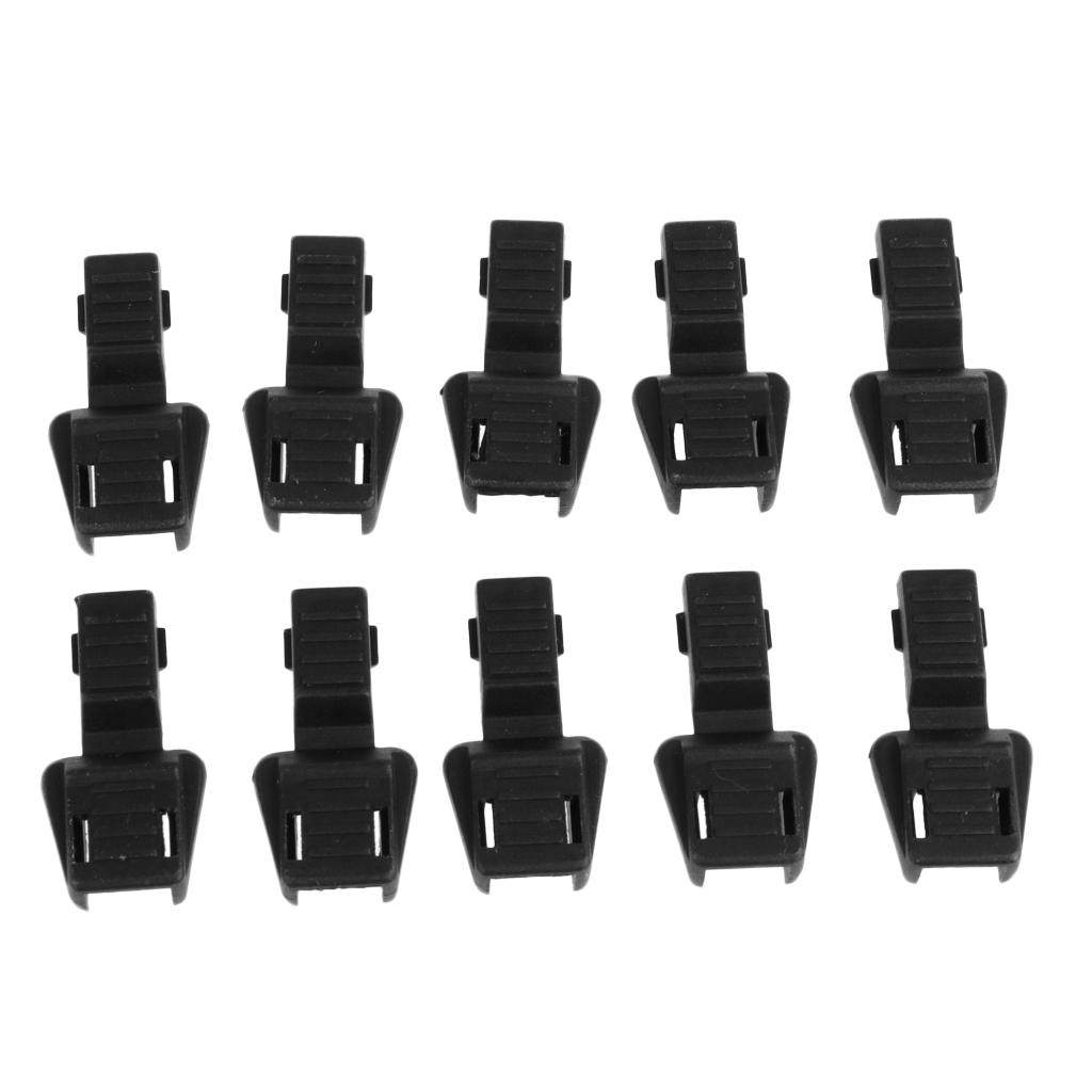 10PCS Replacement Zipper Cord Lock End Toggle Plastic Zip Stopper for 3 ...