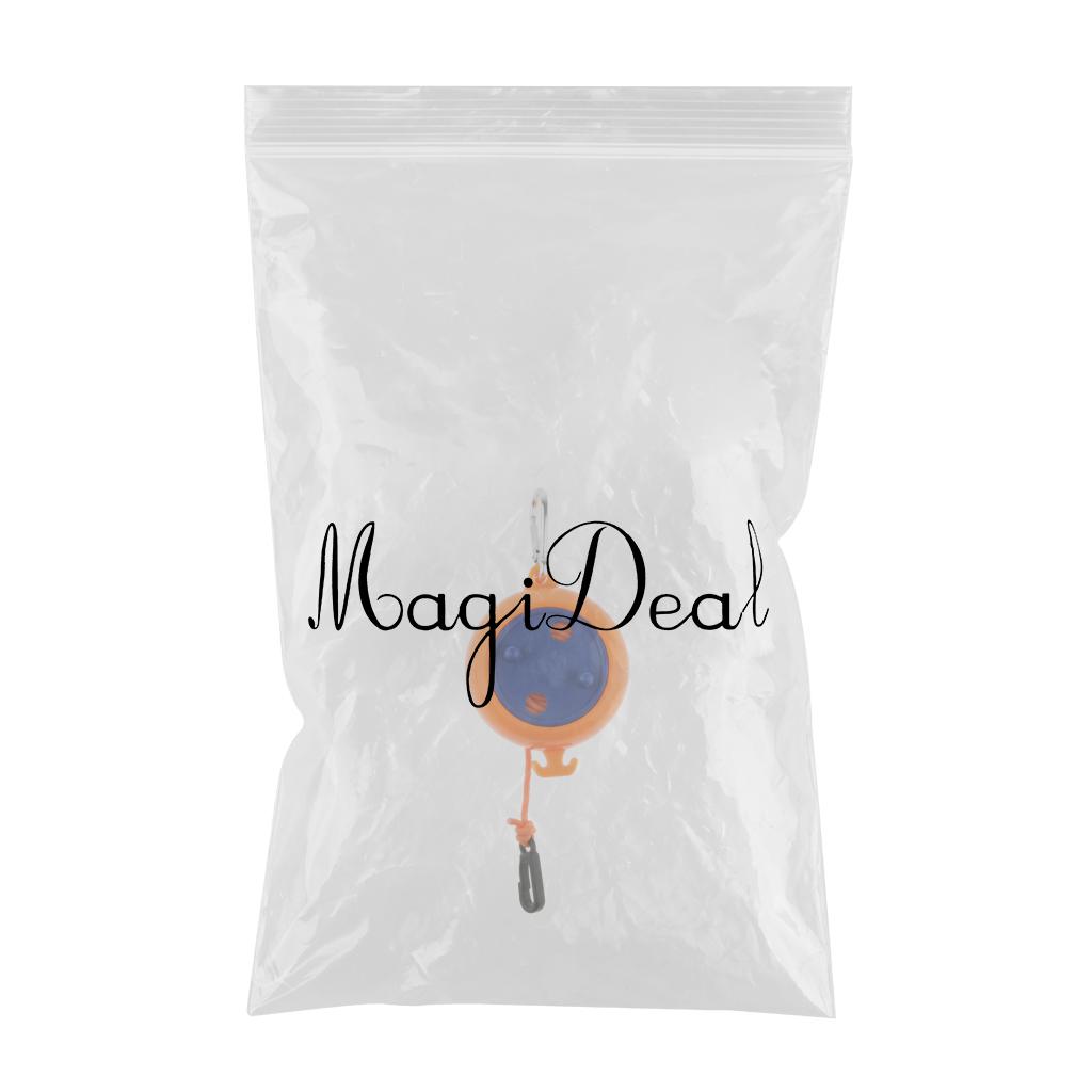 Windproof Clothesline Outdoor Travel Retractable Rope Washing Line 8m Orange