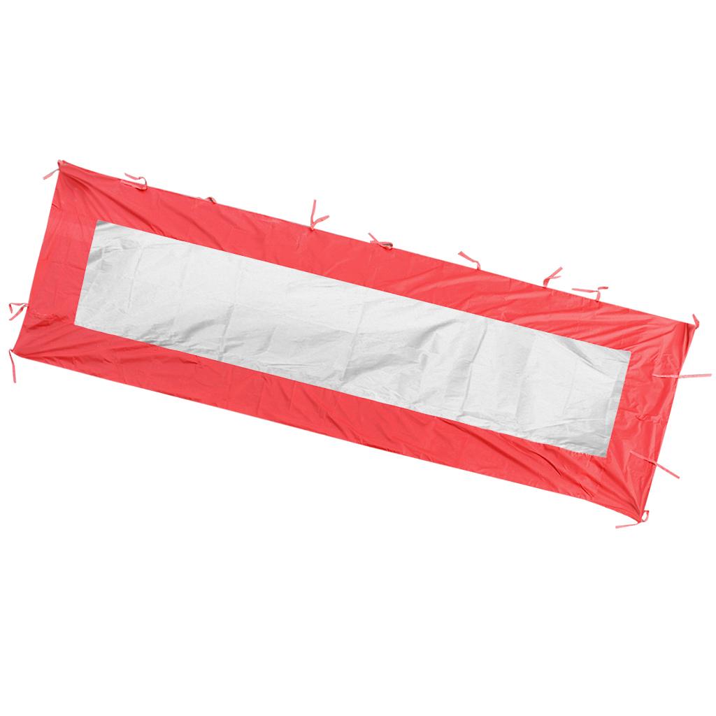 Waterproof Instant Canopy Tent Sidewall Sun Shade Shelter Red B 190x570cm