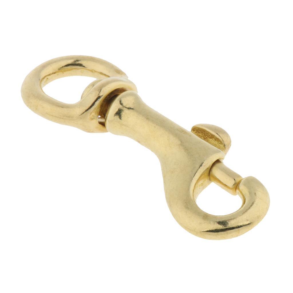 5 Pieces Brass Swivel Trigger Clip Lobster Clasp Keychain Snap Hook 55x11mm