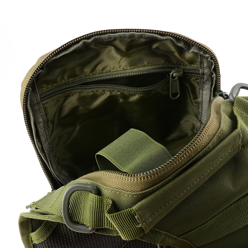 Unisex Outdoor Shoulder Bag Large Waterproof Chest Pack Sling Bag Green