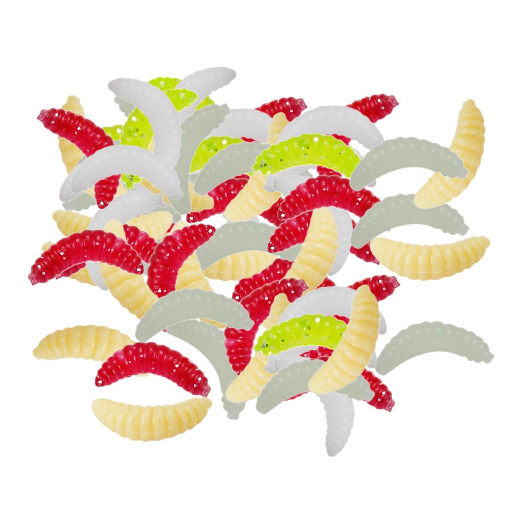 10x colorido artificial wurmfischerei atrae suave cola t Earthworm Grub 