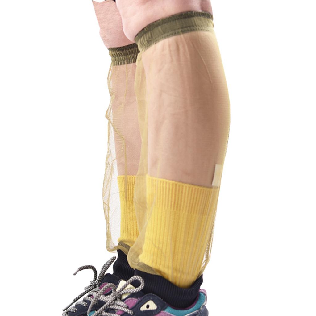 Foot Leg Cover Mesh Anti-Mosquito Fishing Camping Outdoor Army Green