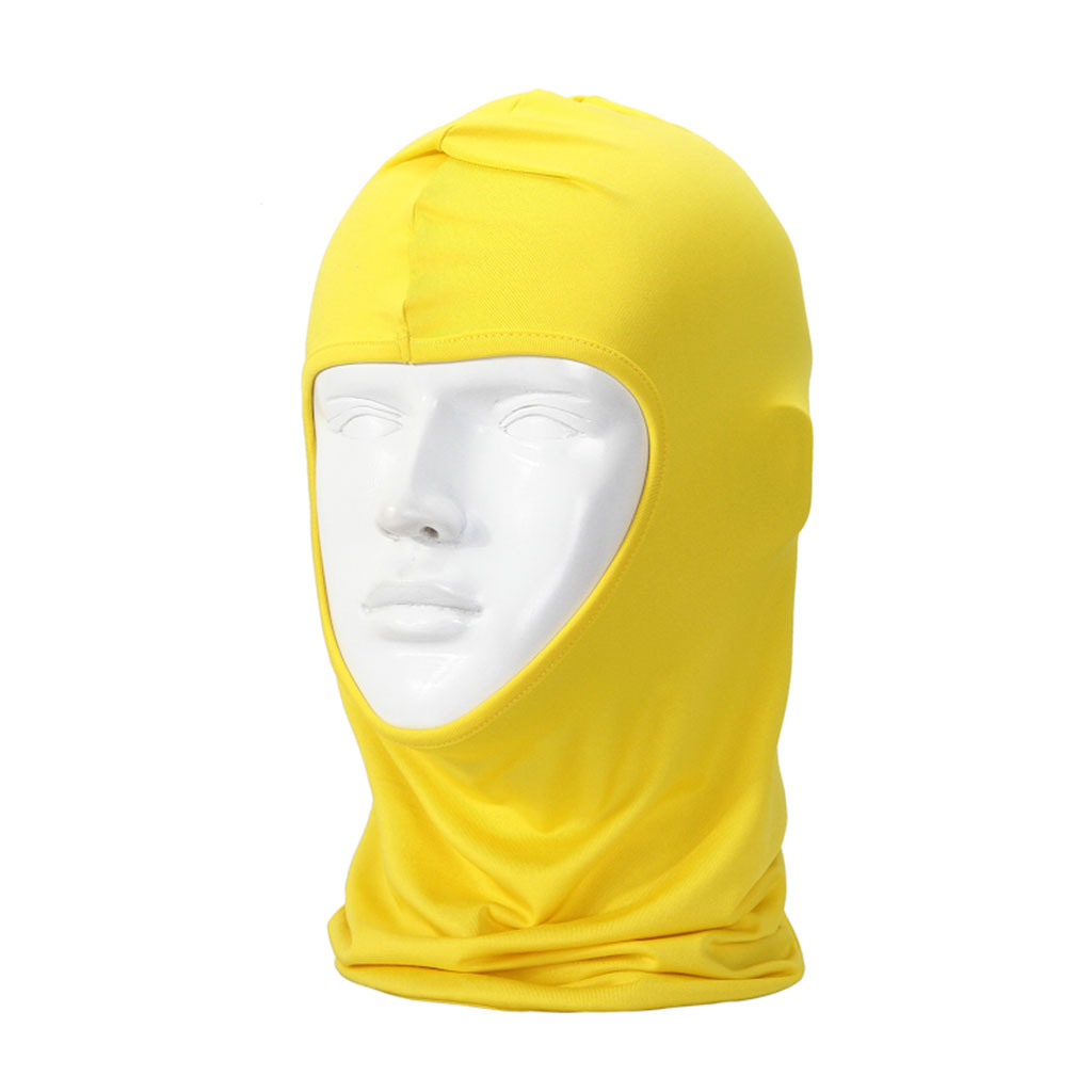 Unisex Cycling Windproof Cap Head Neck Bandana Sunshade Face Mask Yellow