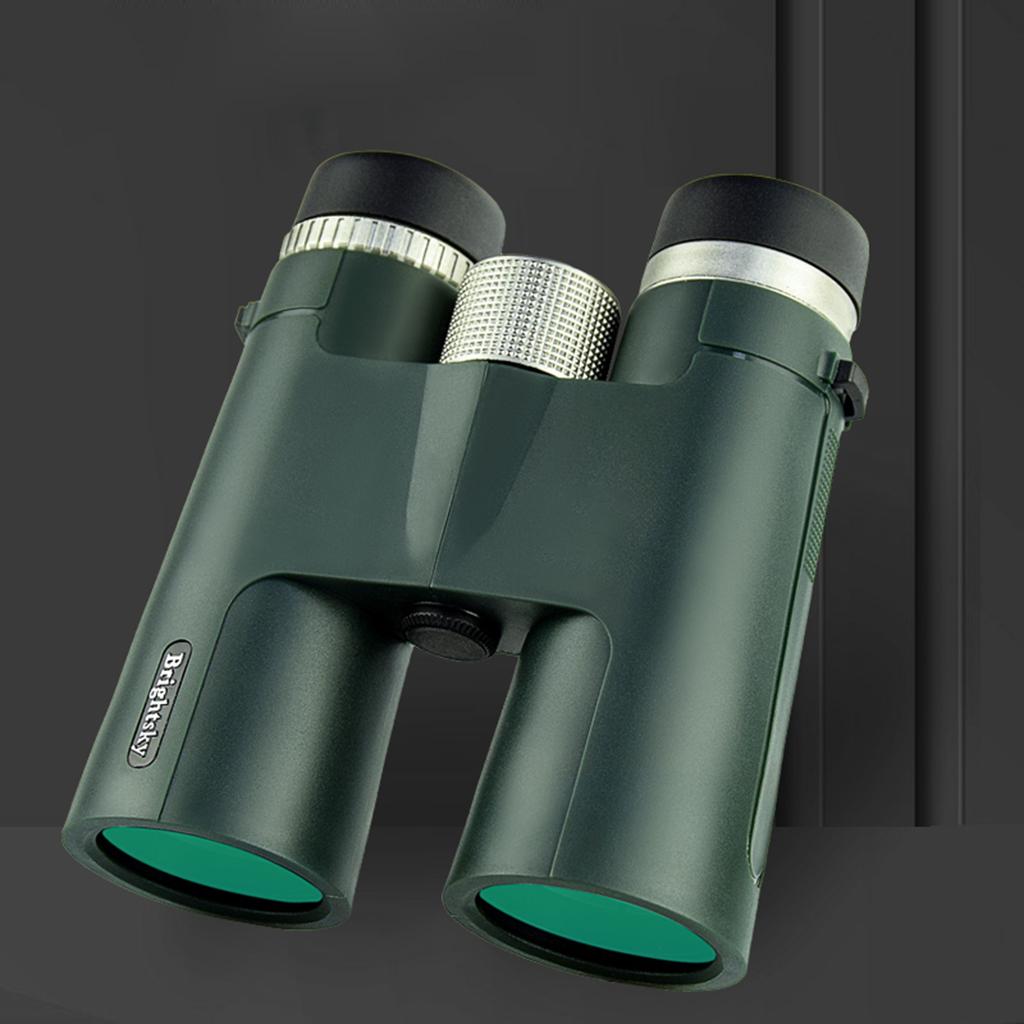 High Power 12X42 Portable Binoculars Telescope BAK4 Prism Optical Lens Green