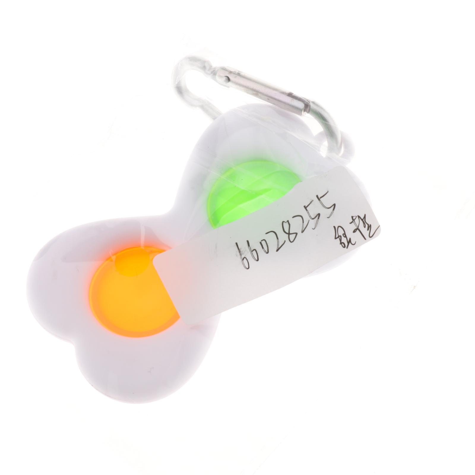 Silicone Fidget Toy Simple   Key Chain Stress Relief Green Orange