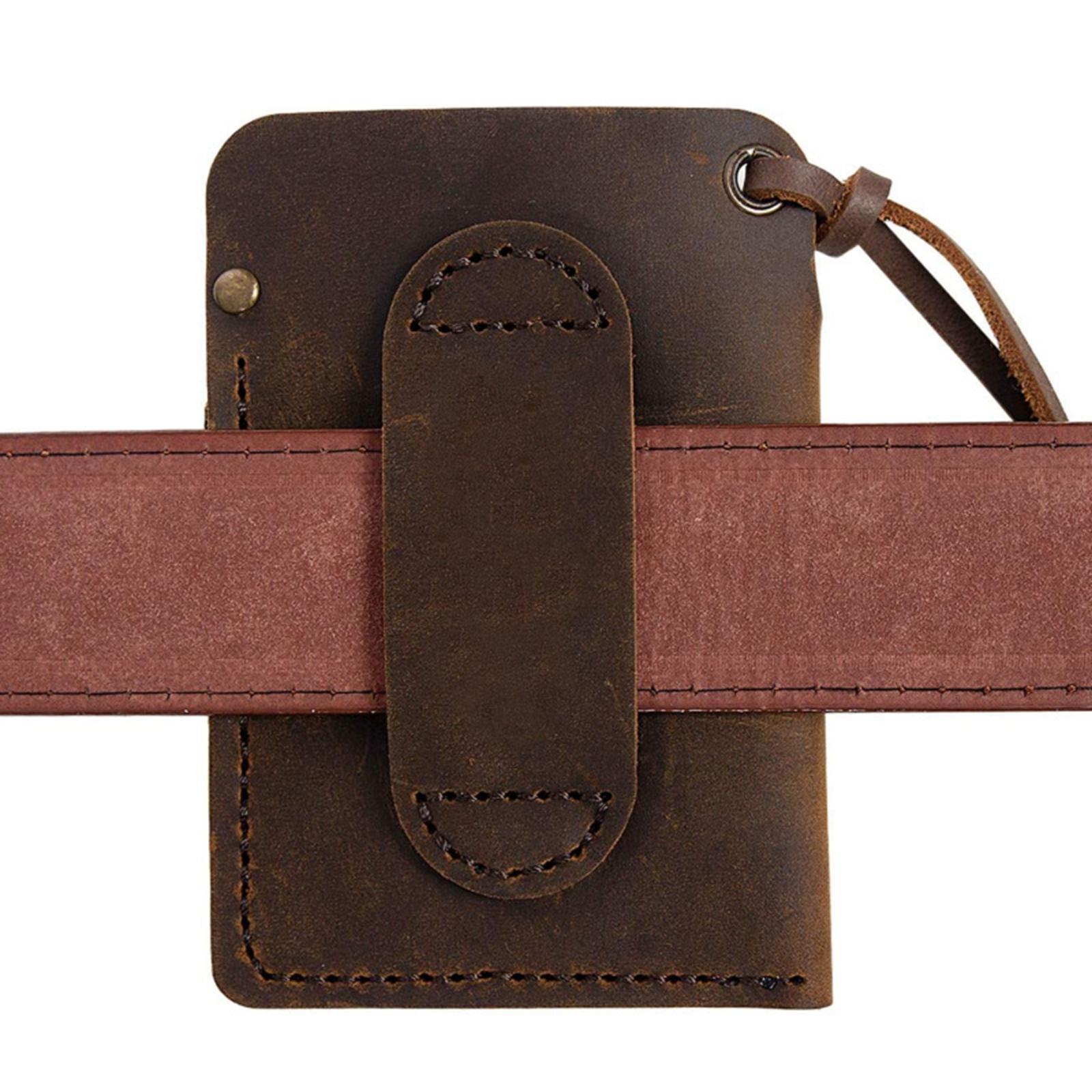 Handmade Multitool Sheath for Belt Knives Pen Holder Organizer Holster Brown