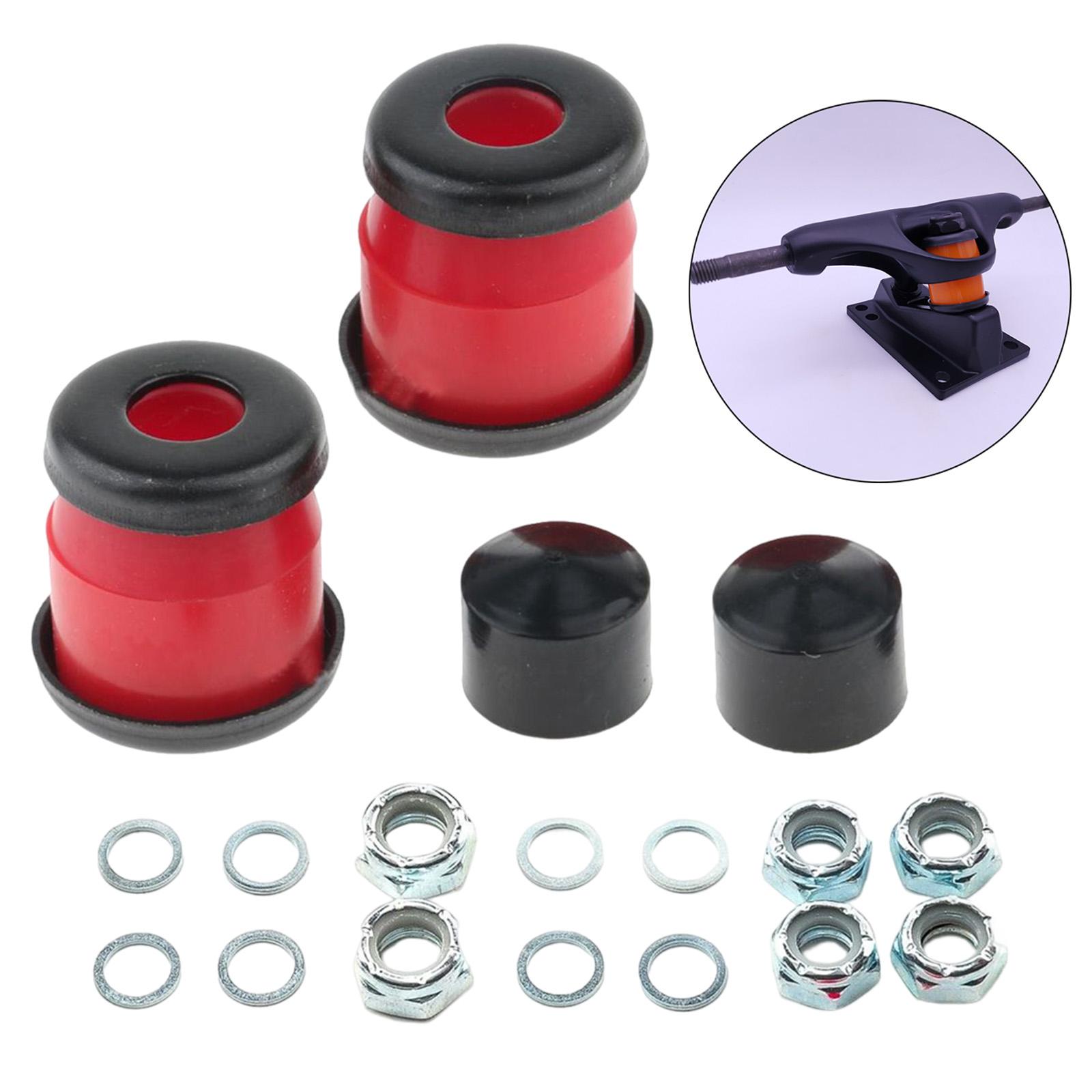 Skateboard Truck Bushings Kit Skateboard Cup Shock Absorb red