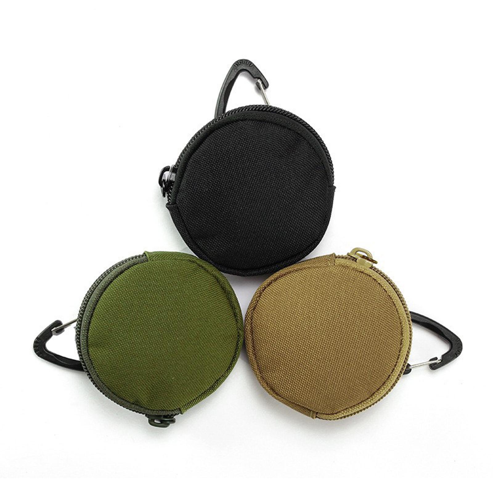 Earphone Carrying Case Protective Cable Organizer Bag Headphone Case Travel Khaki