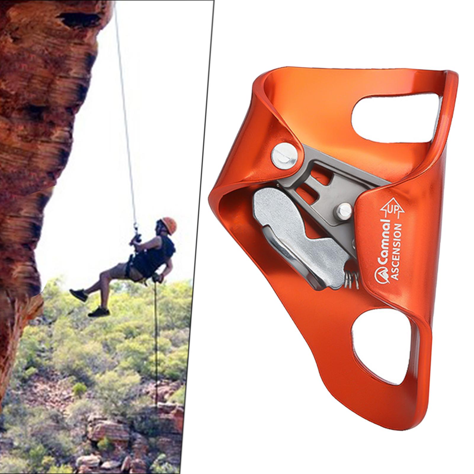 Chest Ascender Tree Rocks Climbing 10-13mm Rope Ascending Abdominal Riser Orange