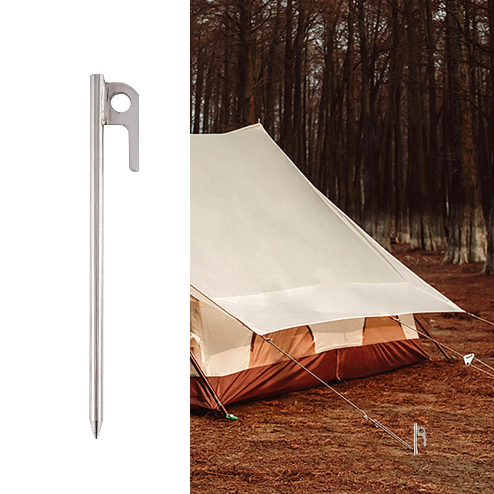 Stainless Steel Tent Nails Pegs Outdoor Camping Large Canopy Beach 20cm