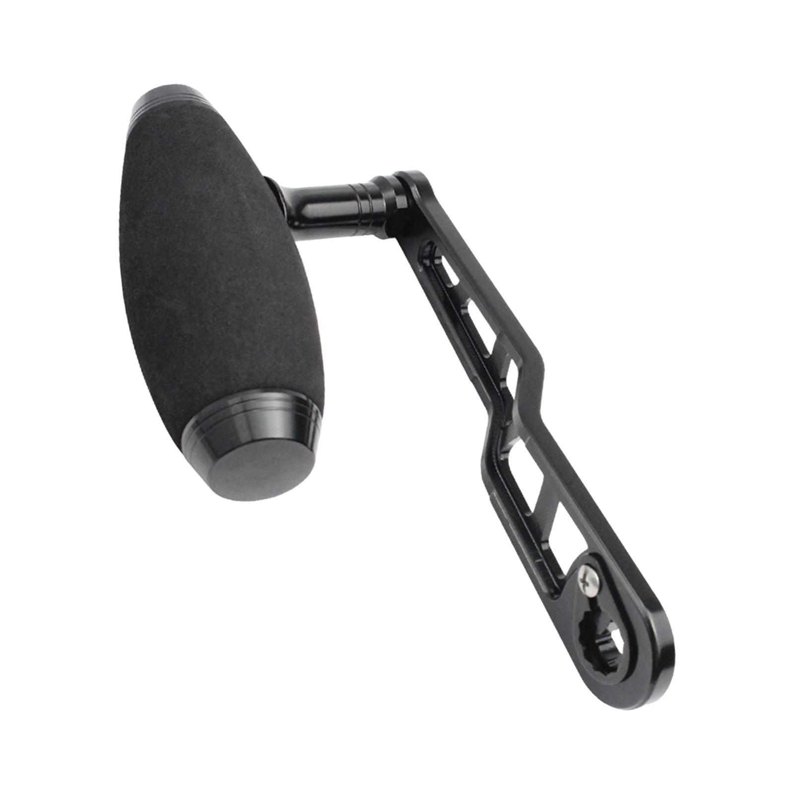 Fishing Reel Handle Stable Fishing Rocker for Freshwater Saltwater Equipment Black