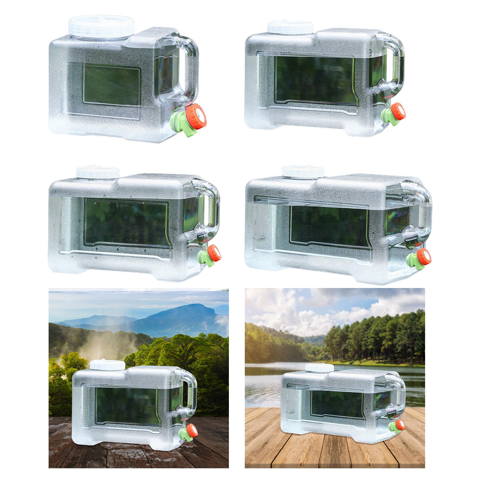 Water Container Clear Jug Water Bucket for Emergency Backpacking Handwashing 3L