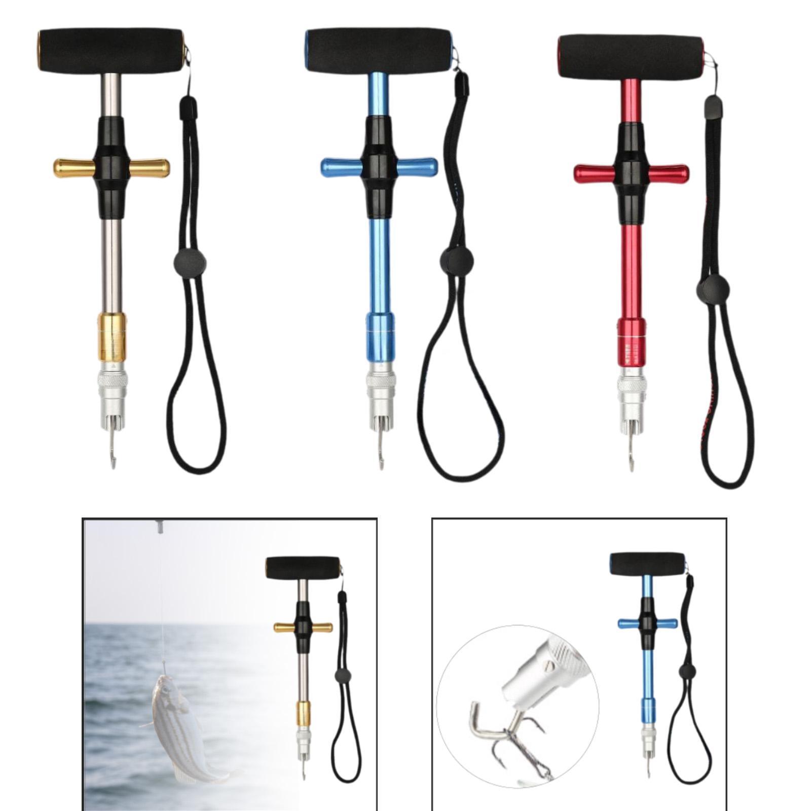 Fish Unhooking Tool with Lanyards Fishing Supplies Reusable Fishing Dehooker Gold