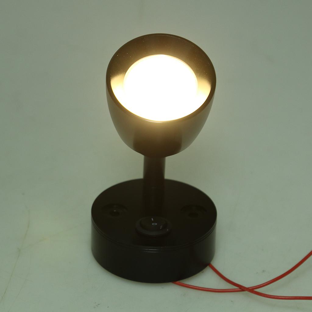 12V LED Reading Lights Push Button Switch Desk Lamp for Marine Boat